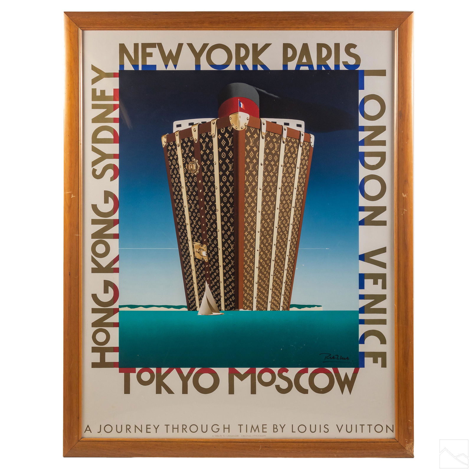 Razzia Signed Louis Vuitton Ship Lithograph Poster (1 of 5)