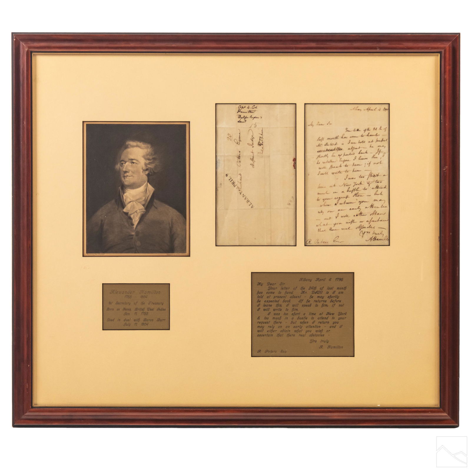 Alexander Hamilton Signed HANDWRITTEN 1795 Letter (1 of 7)