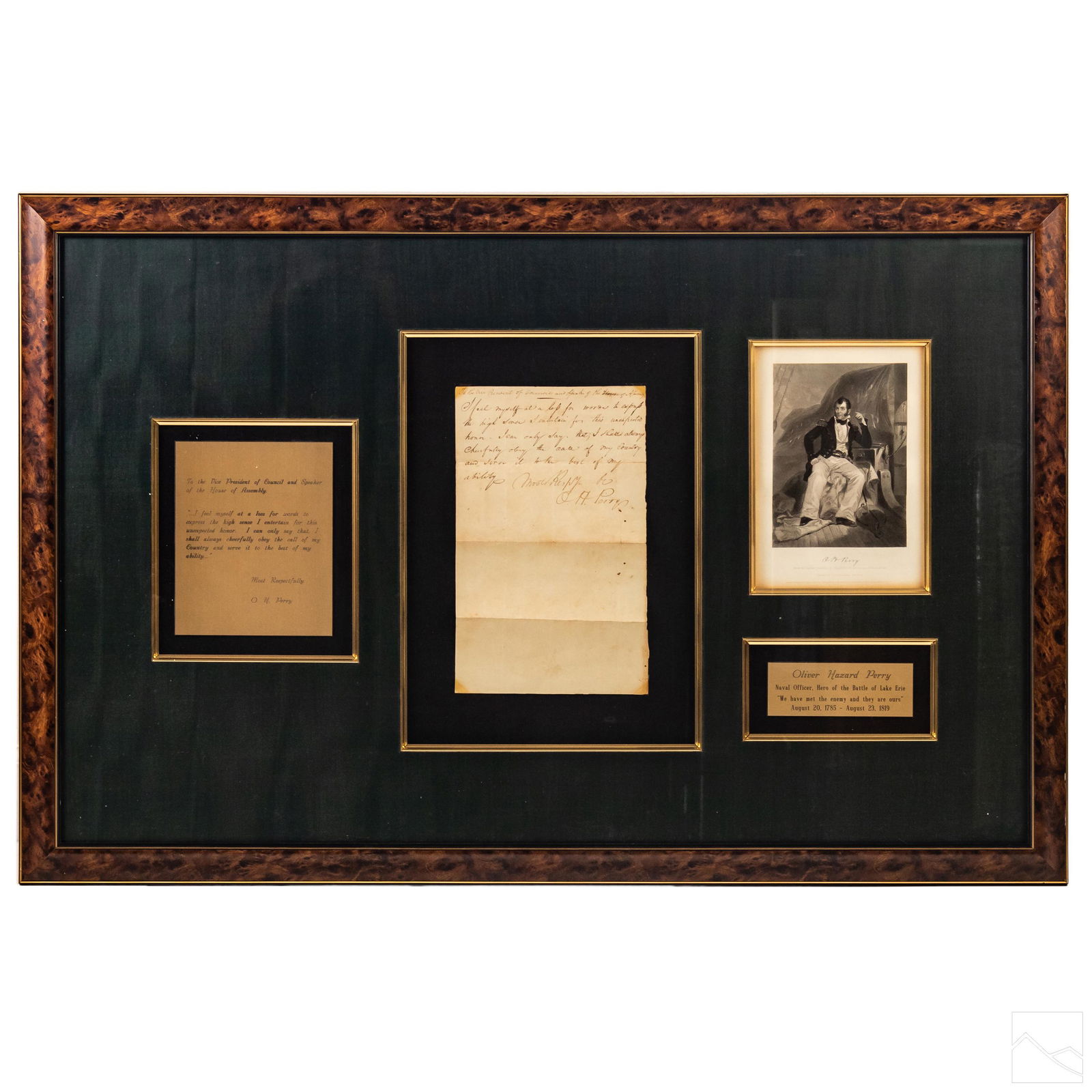 Oliver Hazard Perry HANDWRITTEN War of 1812 Letter (1 of 7)