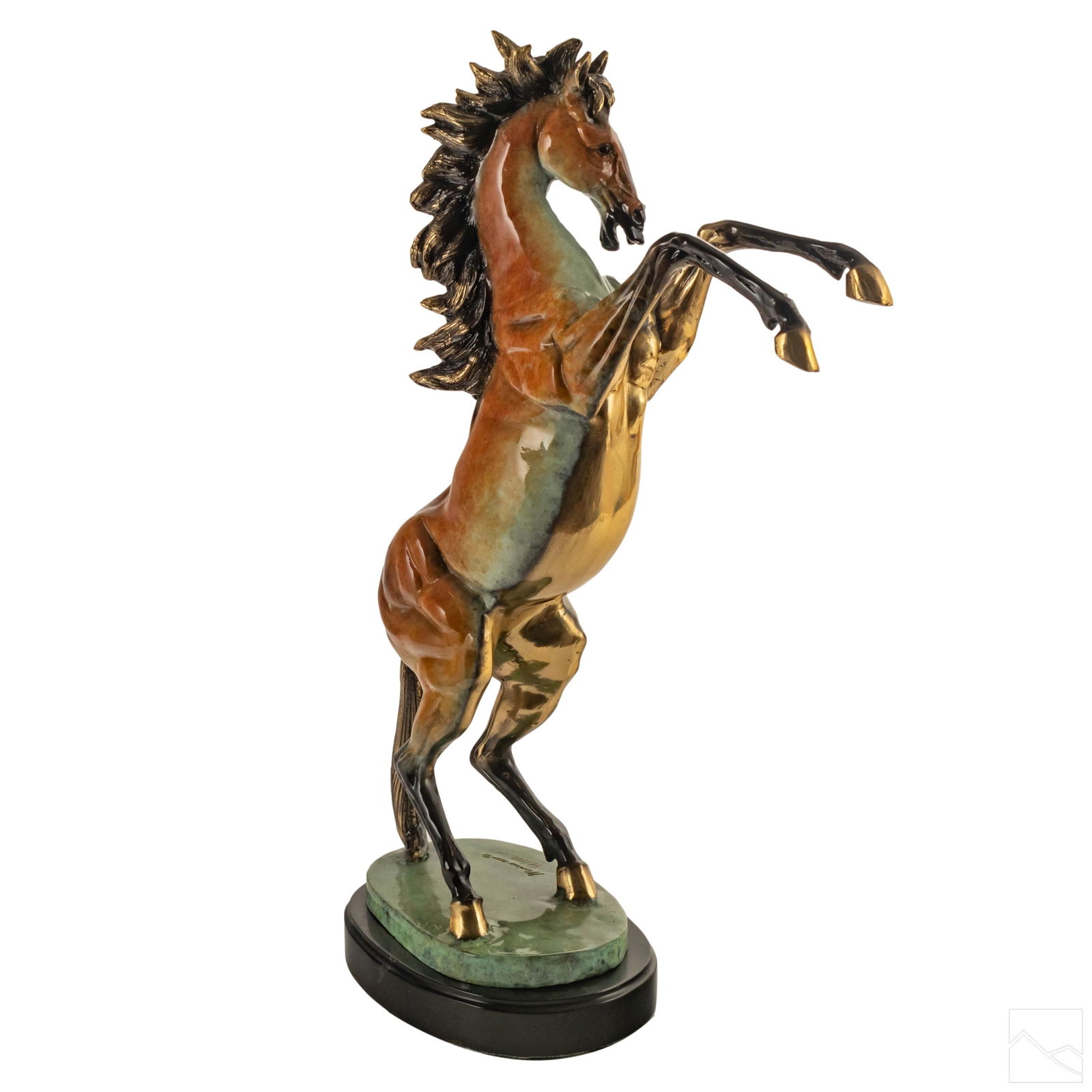 Marius Large Bronze Rearing Horse Equine Sculpture (1 of 7)