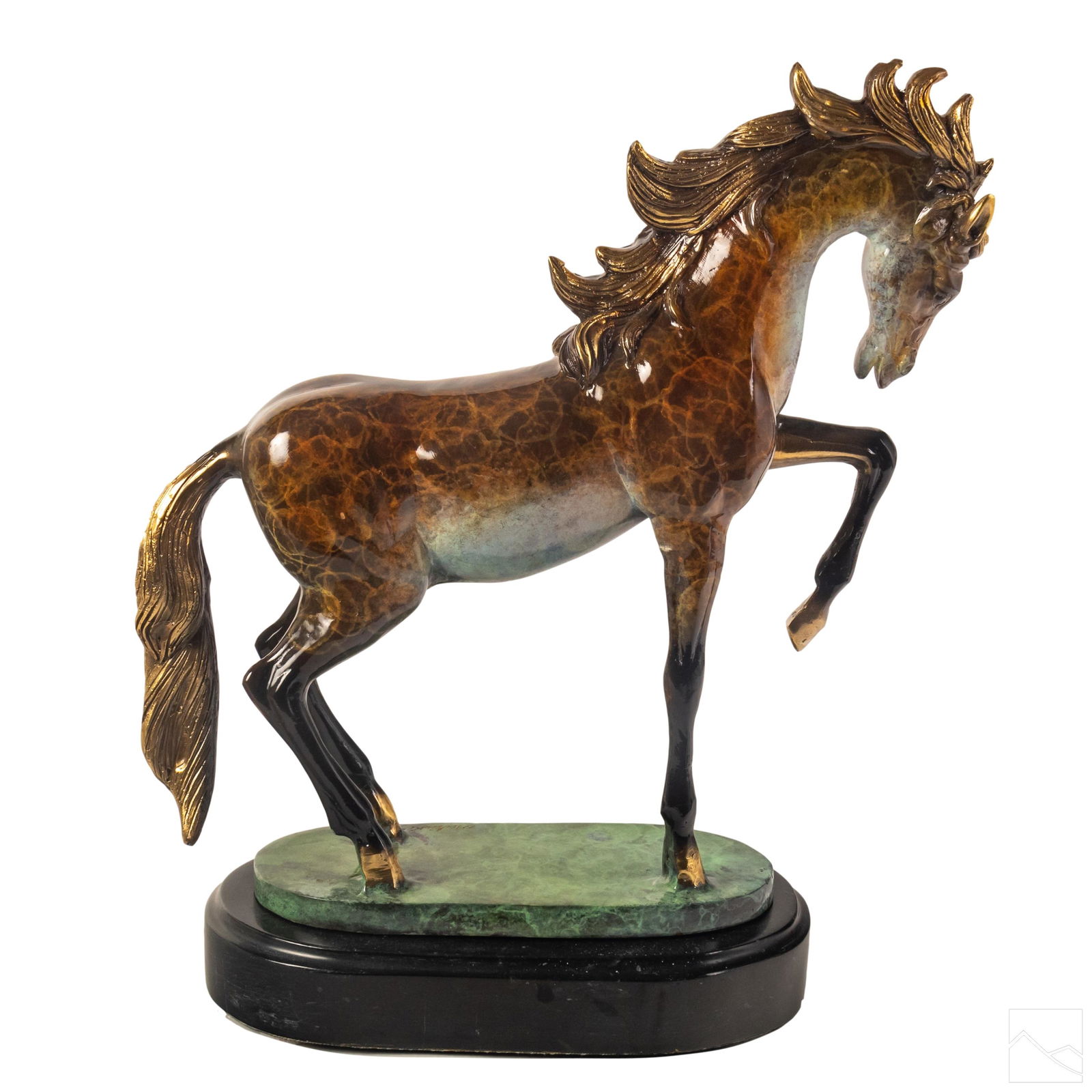 Marius Large Bronze Prancing Horse Equine Statue (1 of 6)