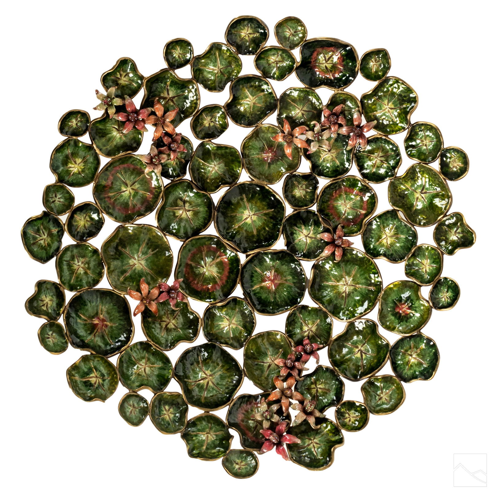 Jay Strongwater Europa Lily Pad Bowl Centerpiece (1 of 6)