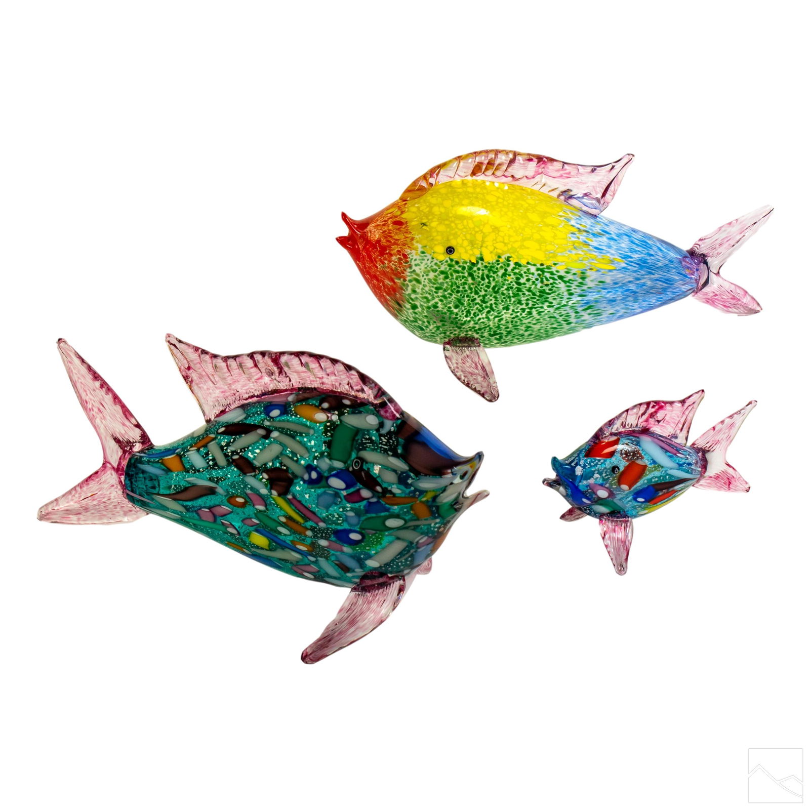 Murano Italian Art Glass Fish Sculptures GROUP LOT (1 of 9)