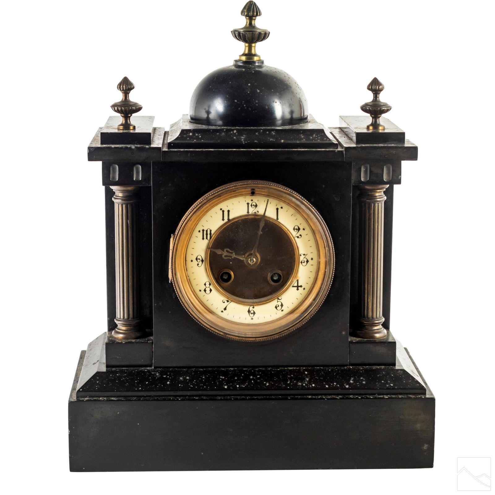 Victorian 19th Century Antique Marble Mantel Clock (1 of 7)