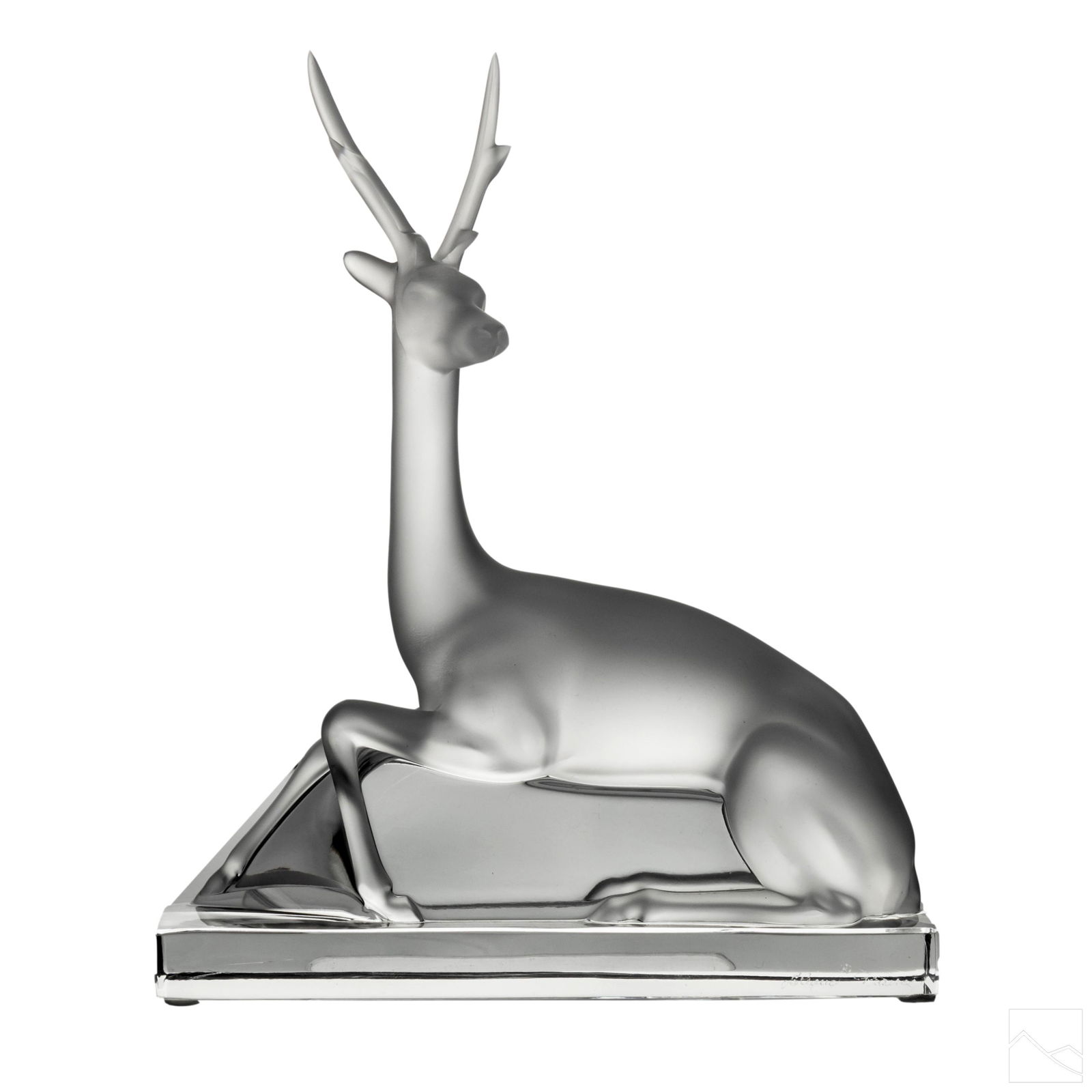 Lalique Crystal Cerf Deer Stag Figurine Sculpture (1 of 6)