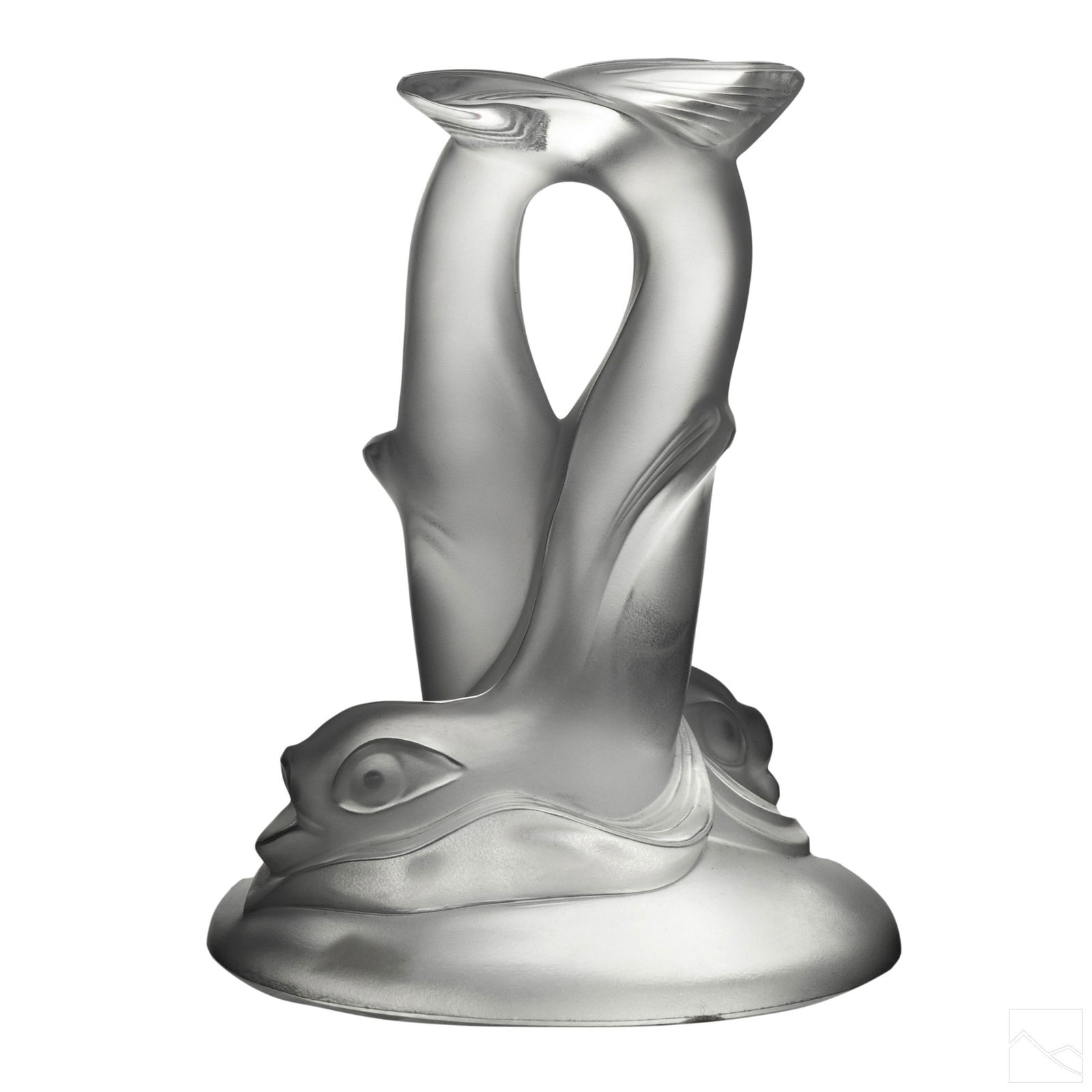 Lalique Crystal Dolphin Fish Paperweight Figurine (1 of 4)