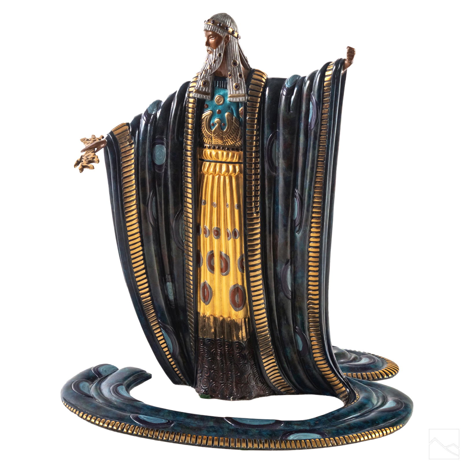 Erte Signed Limited Edition Bronze Zeus Sculpture (1 of 6)