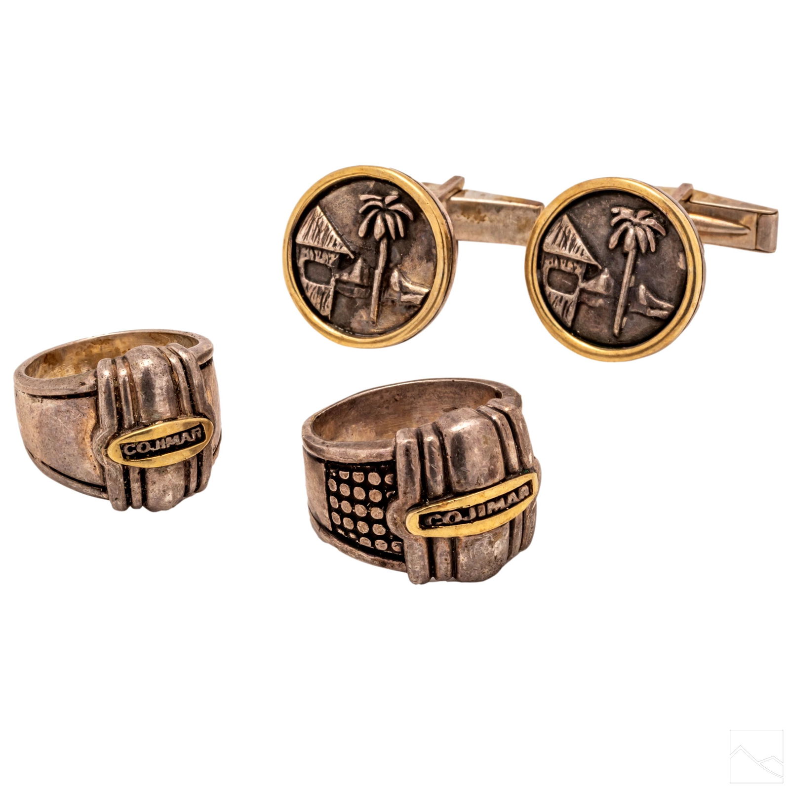 18K Gold & 925 Santayana Cojimar Cuban Jewelry SET (1 of 11)