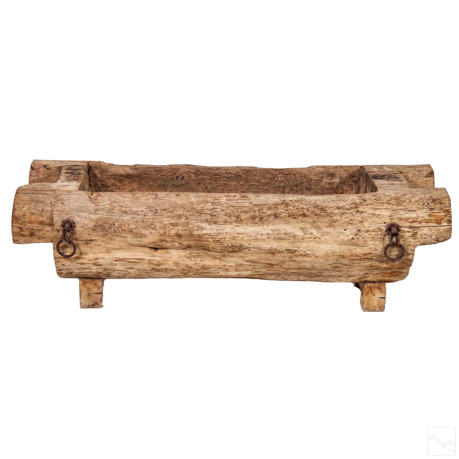 Primitive Organic Tree Trunk Wood Planter Feeder (1 of 7)