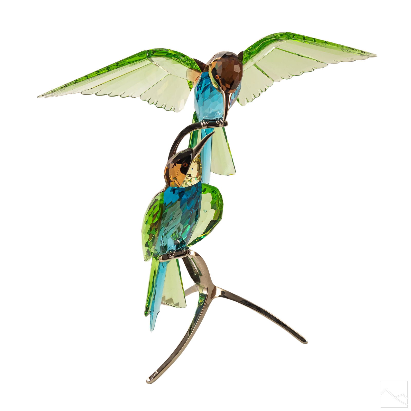 Swarovski Crystal Bee Eaters Peridot Bird Figurine (1 of 5)