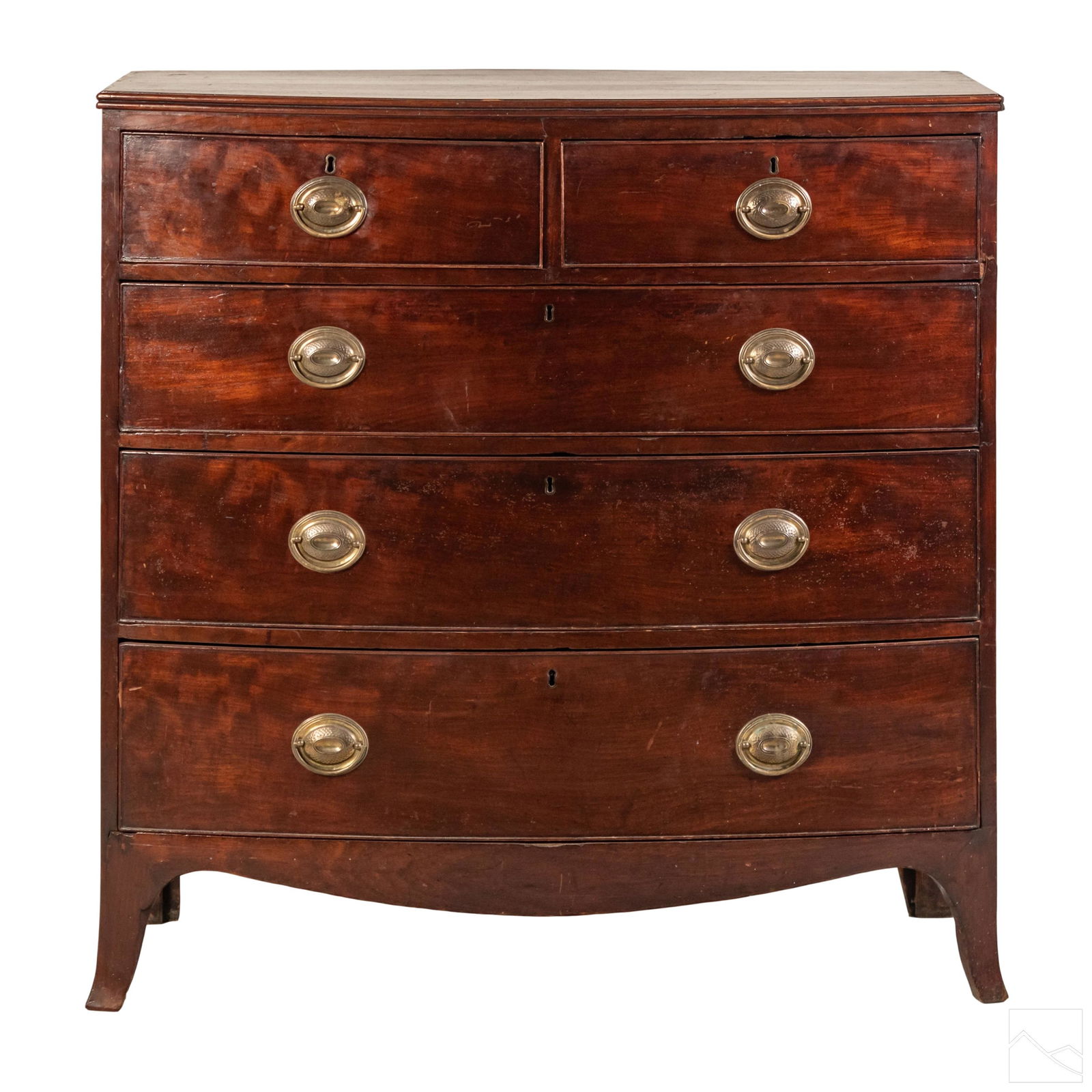 Federal Style Wooden Chest of Drawers Dresser (1 of 9)