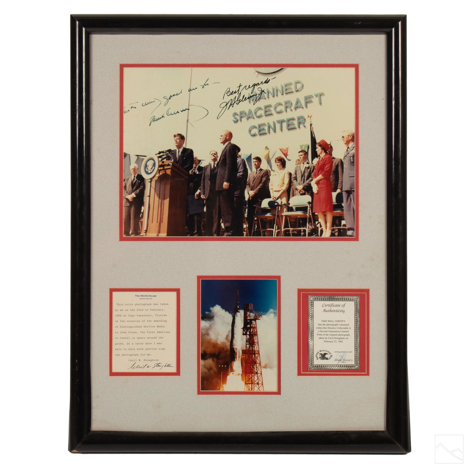 John Glenn SIGNED 1962 Cecil Stoughton NASA Photo (1 of 8)