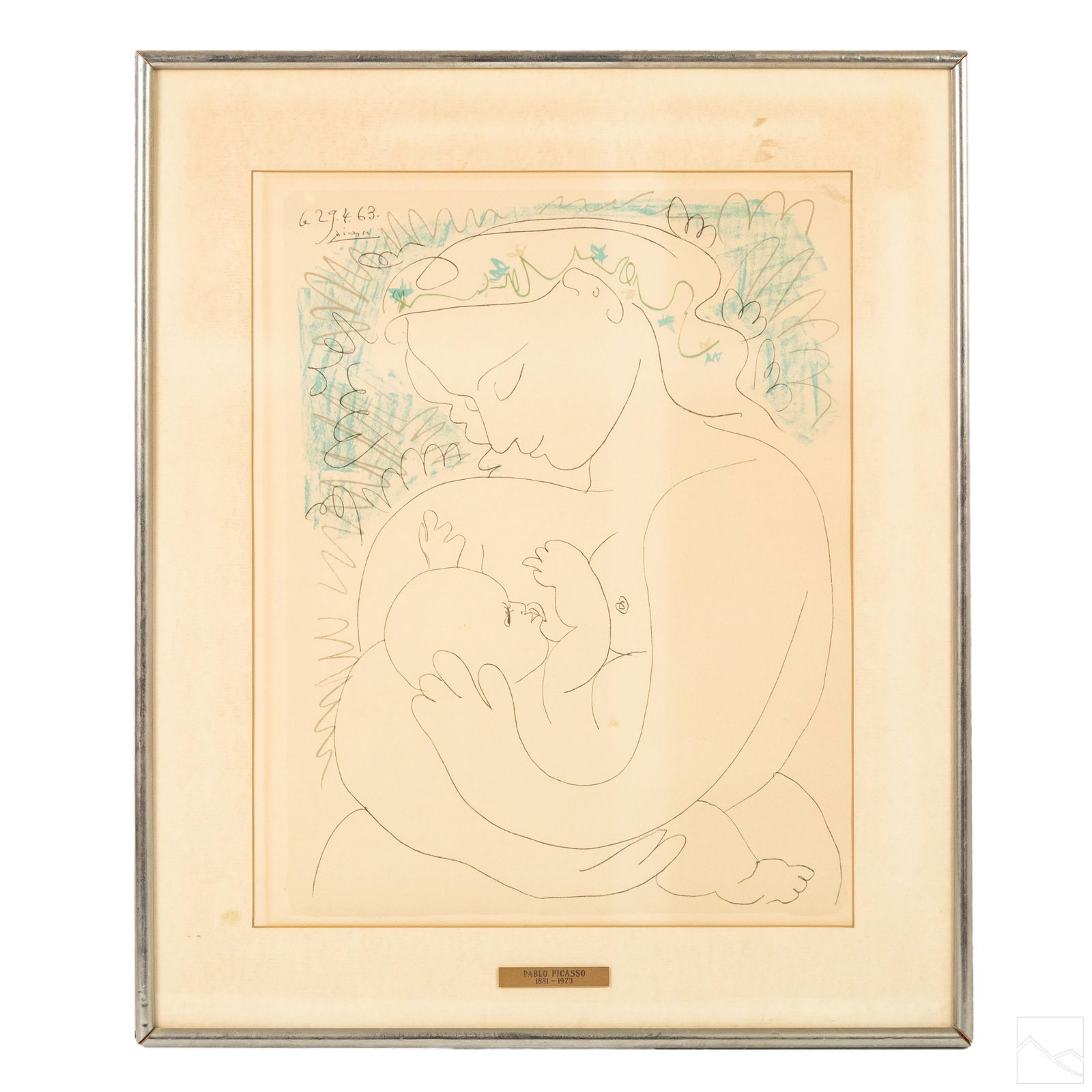 Mother and Child Lithograph after Pablo Picasso (1 of 6)
