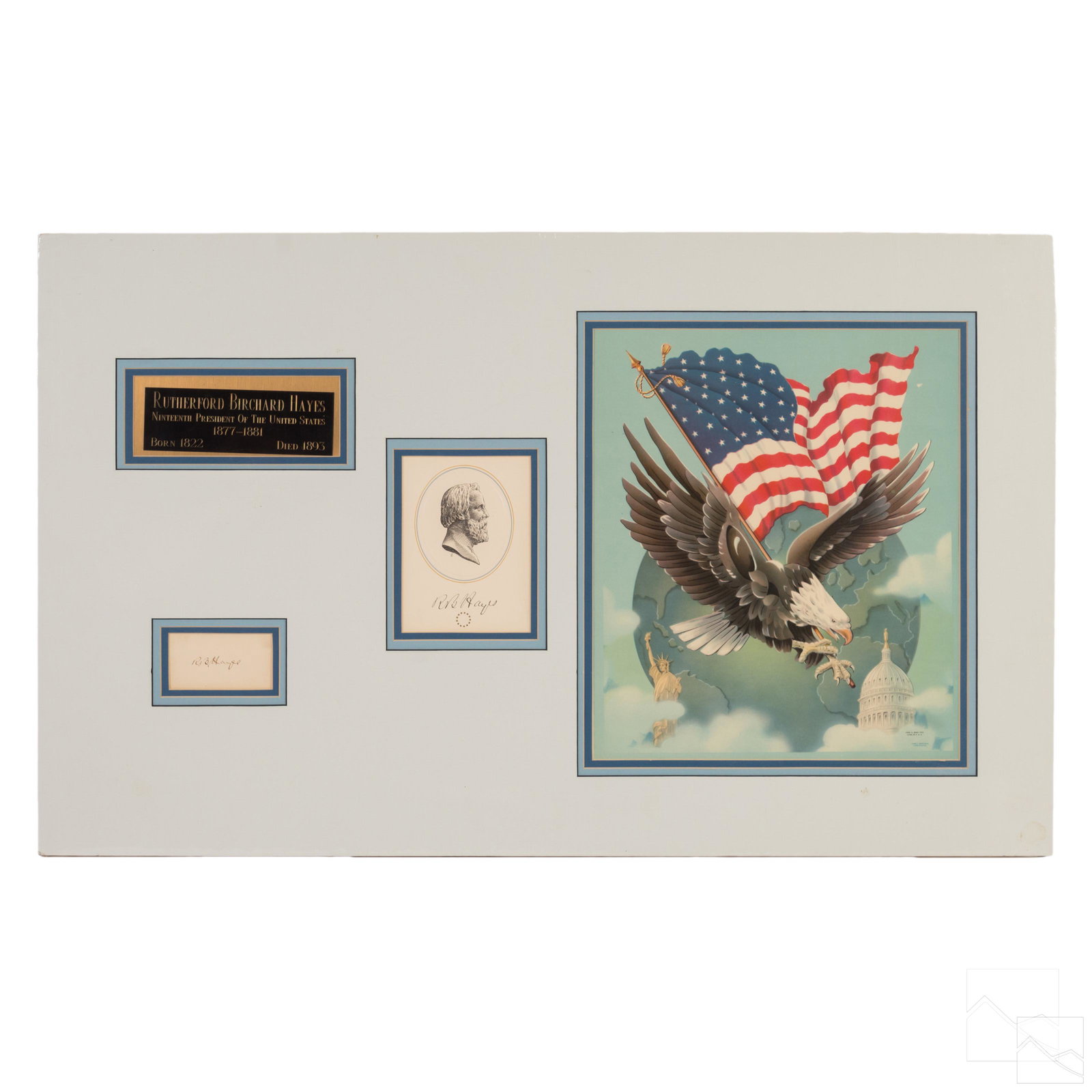 Civil War Era Rutherford B Hayes SIGNATURE & Image (1 of 4)