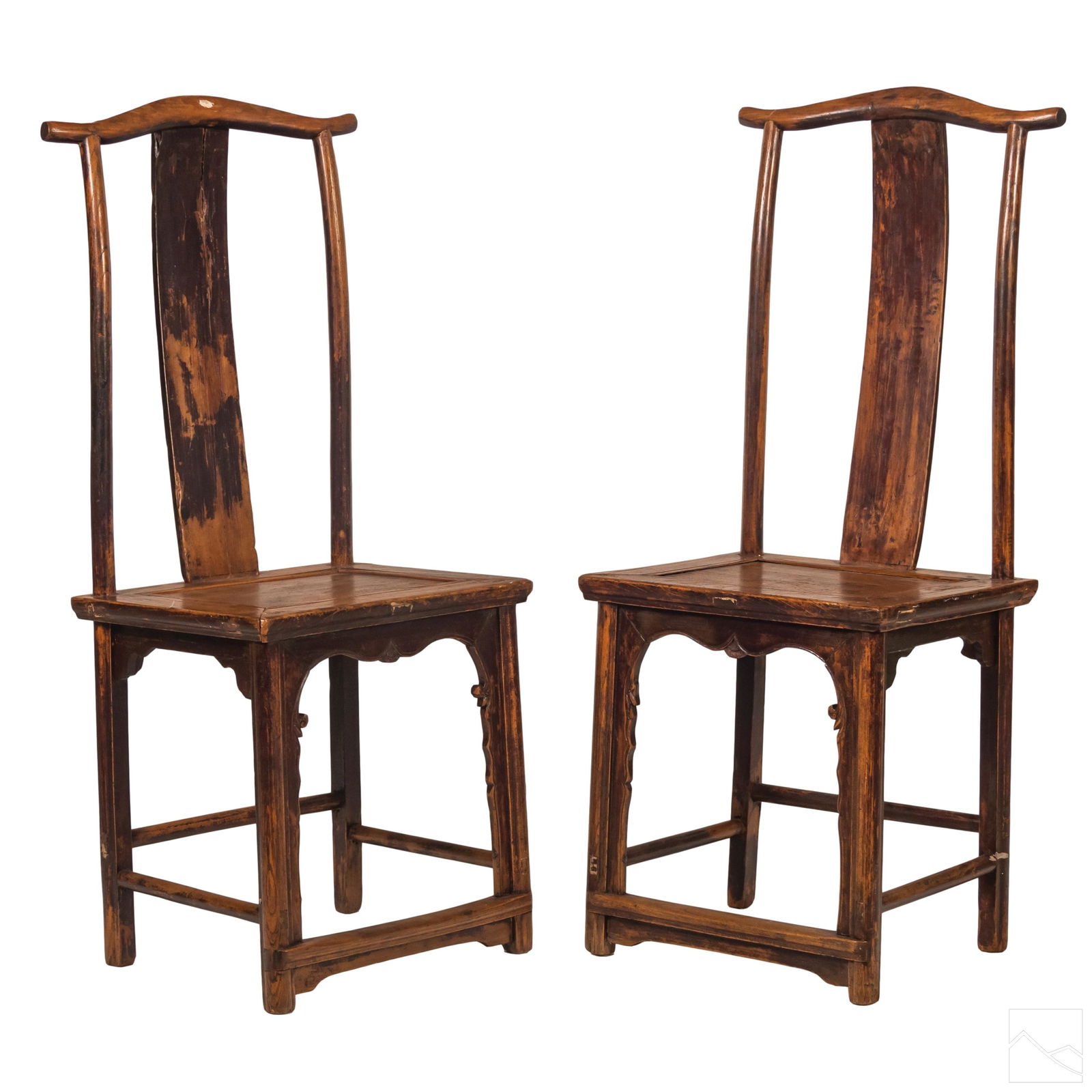 Chinese Design 19th Century Solid Wood Chair PAIR (1 of 7)