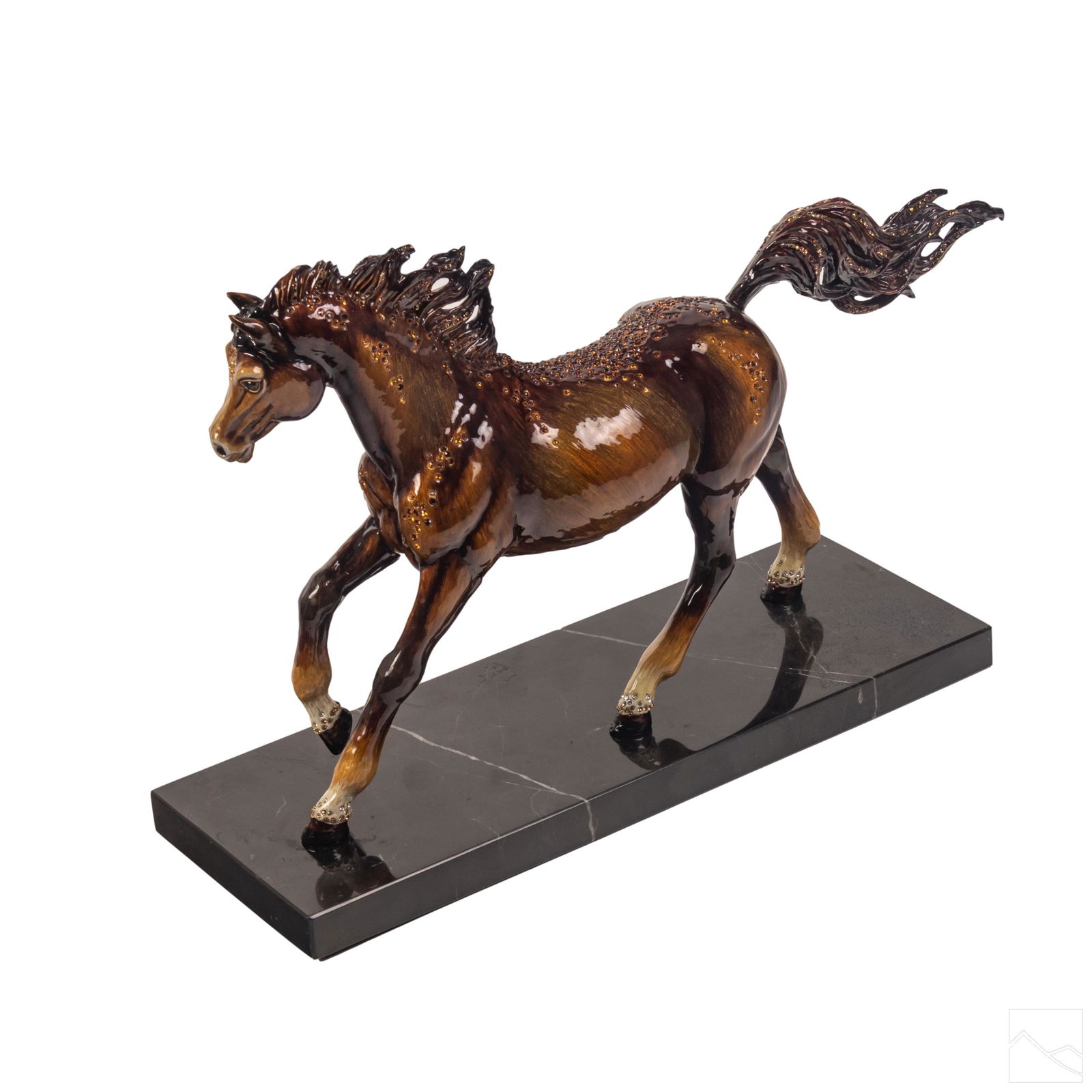 Jay Strongwater SIGNED Horse Figurine Sculpture (1 of 8)