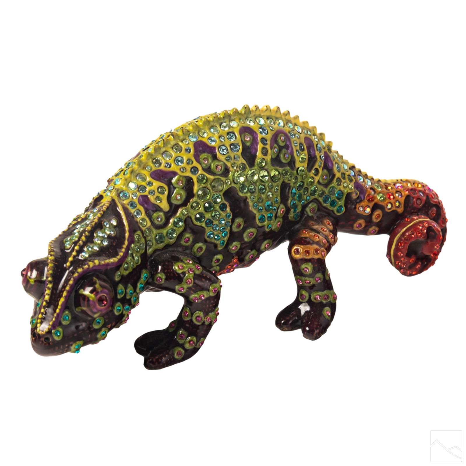 Jay Strongwater Chameleon Gecko Figurine Sculpture (1 of 5)