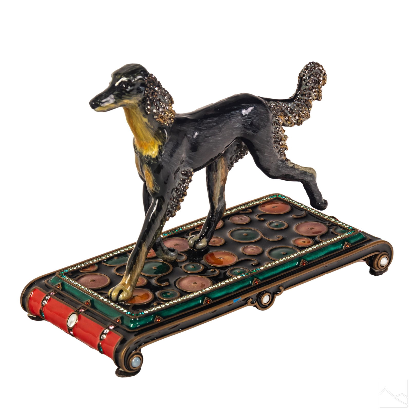 Jay Strongwater Bronze Saluki Dog Figurine Statue (1 of 7)
