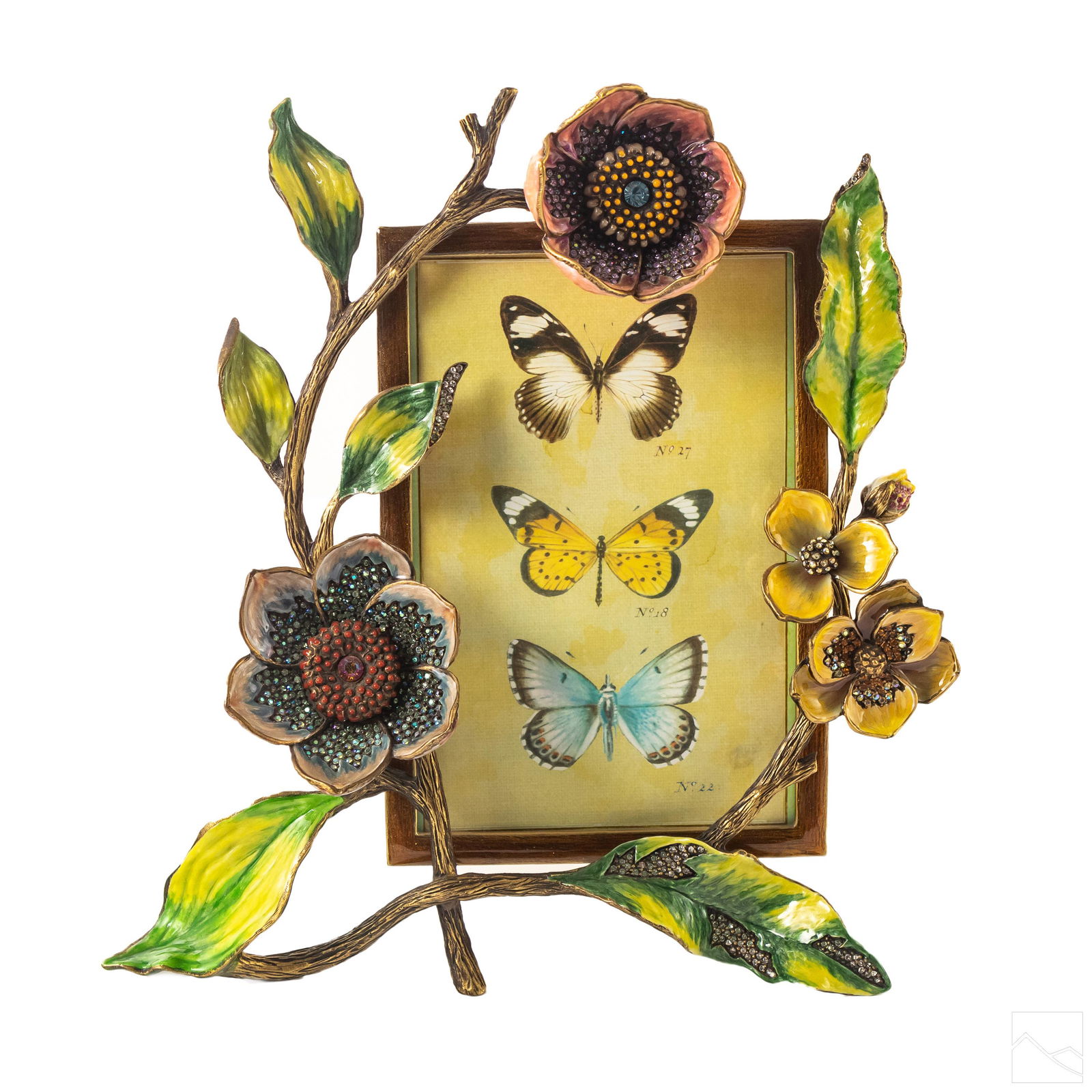 Jay Strongwater Swarovski and Floral Picture Frame (1 of 6)