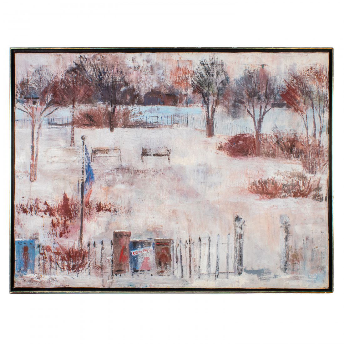 Mystery Impressionist Landscape Snowy Central Park (1 of 5)