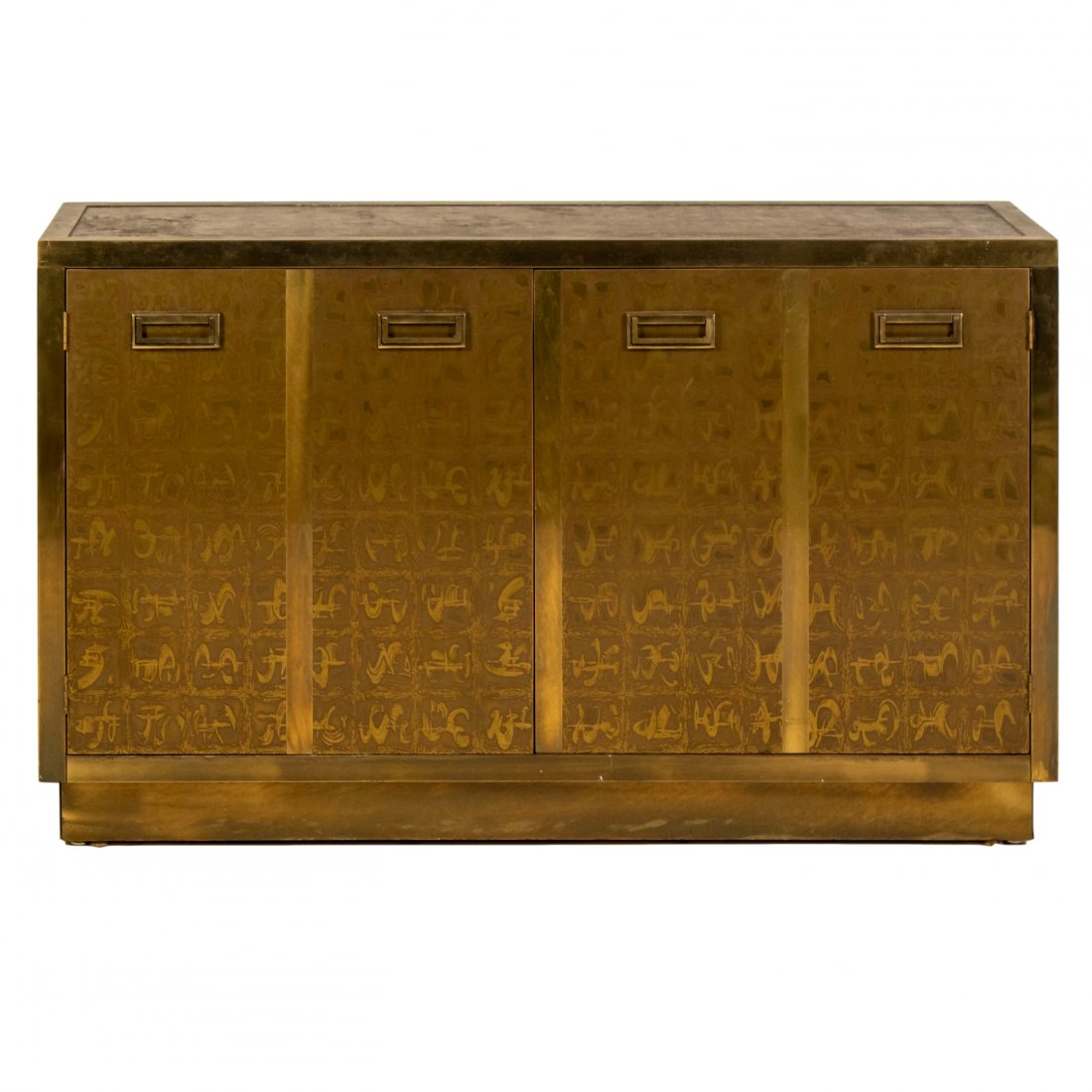Bernhard Rohne Mastercraft Etched Bronze Cabinet (1 of 9)