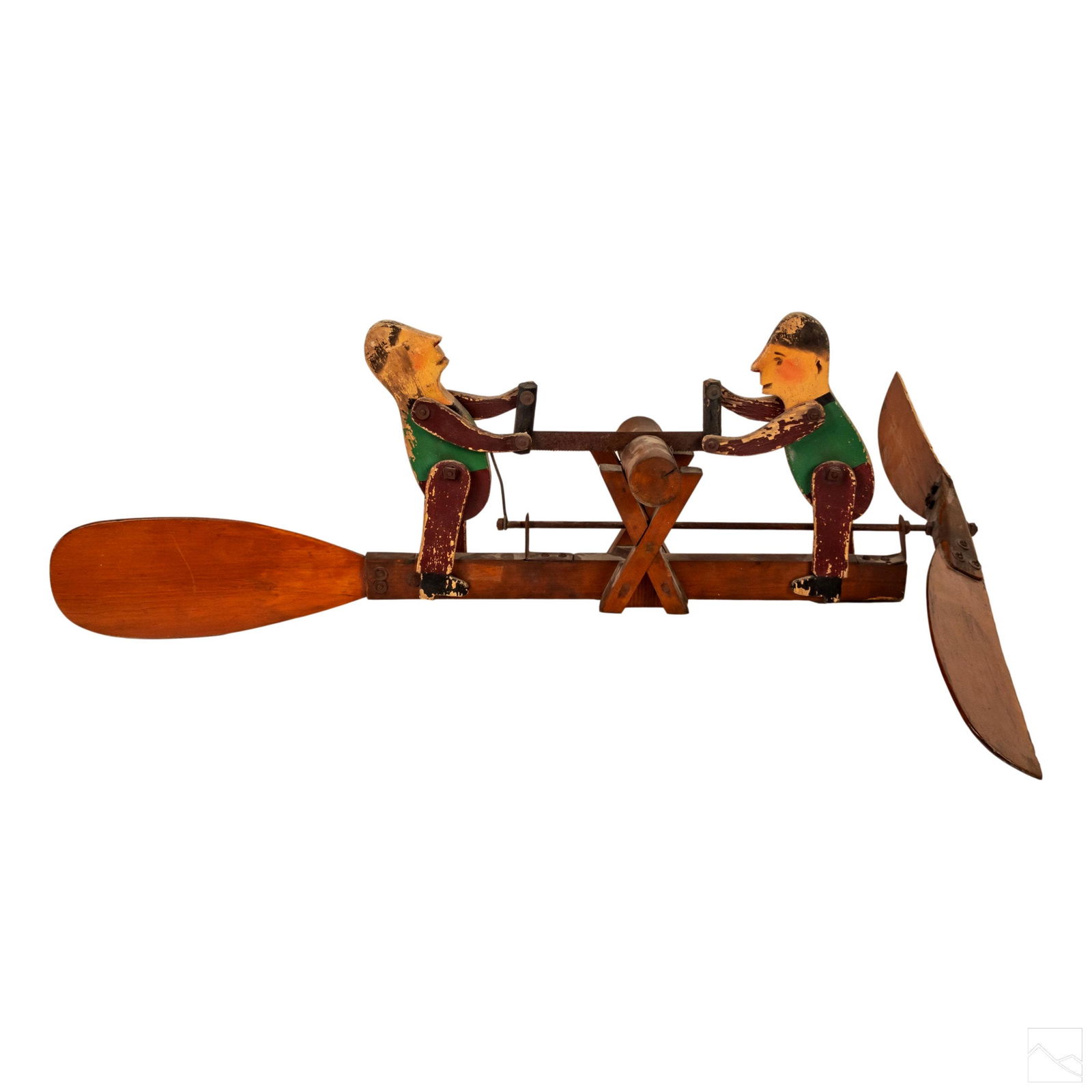 Folk Art Painted Lumberjack Men Windmill Whirligig (1 of 5)