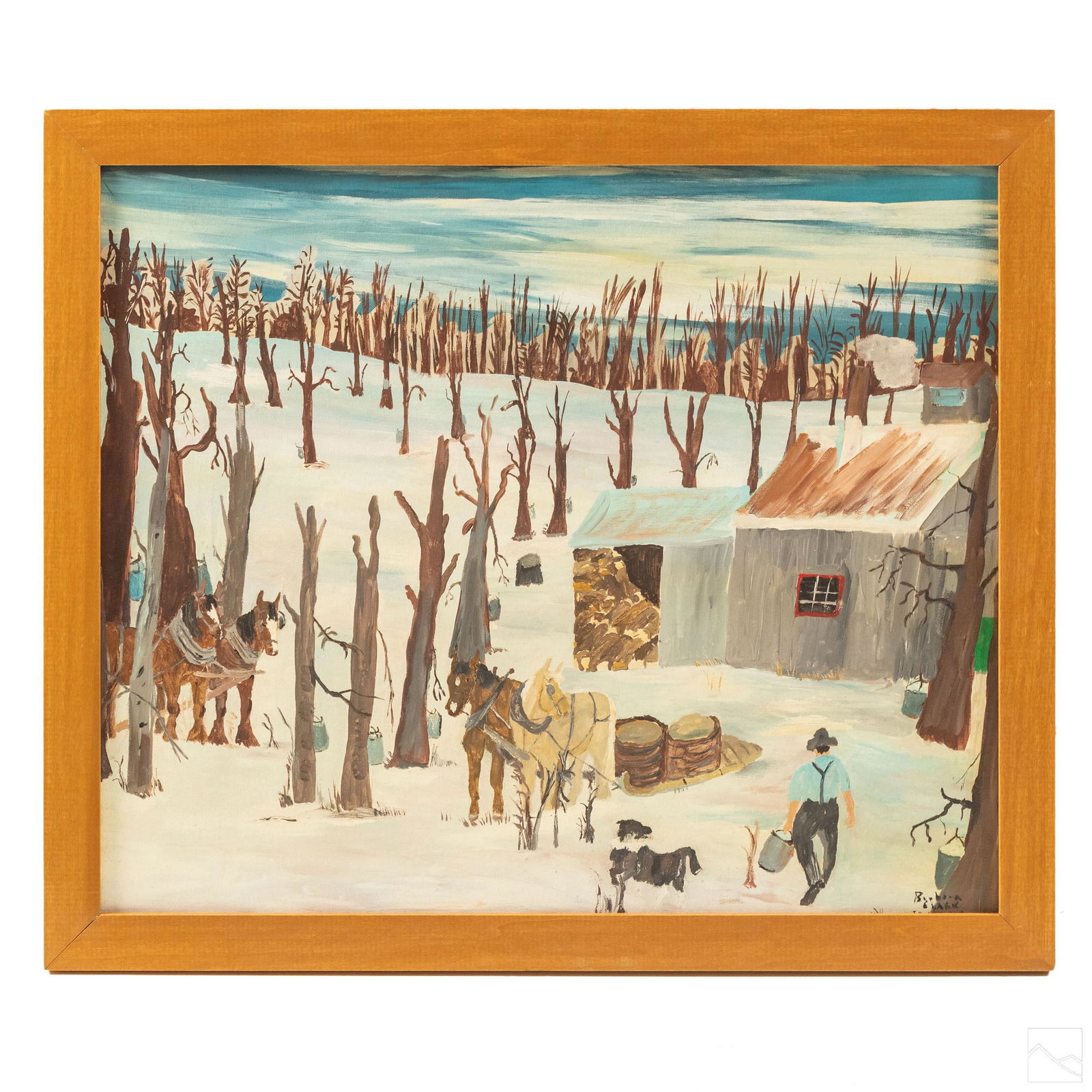 Barbara C Fleming b1939 Canadian Folk Art Painting (1 of 7)