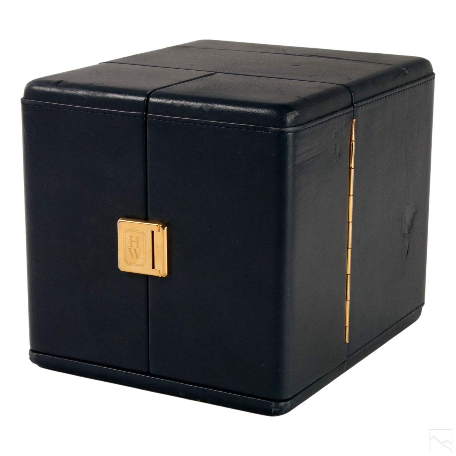 Harry Winston Blue Solar Watch Winding Box and Pin (1 of 10)