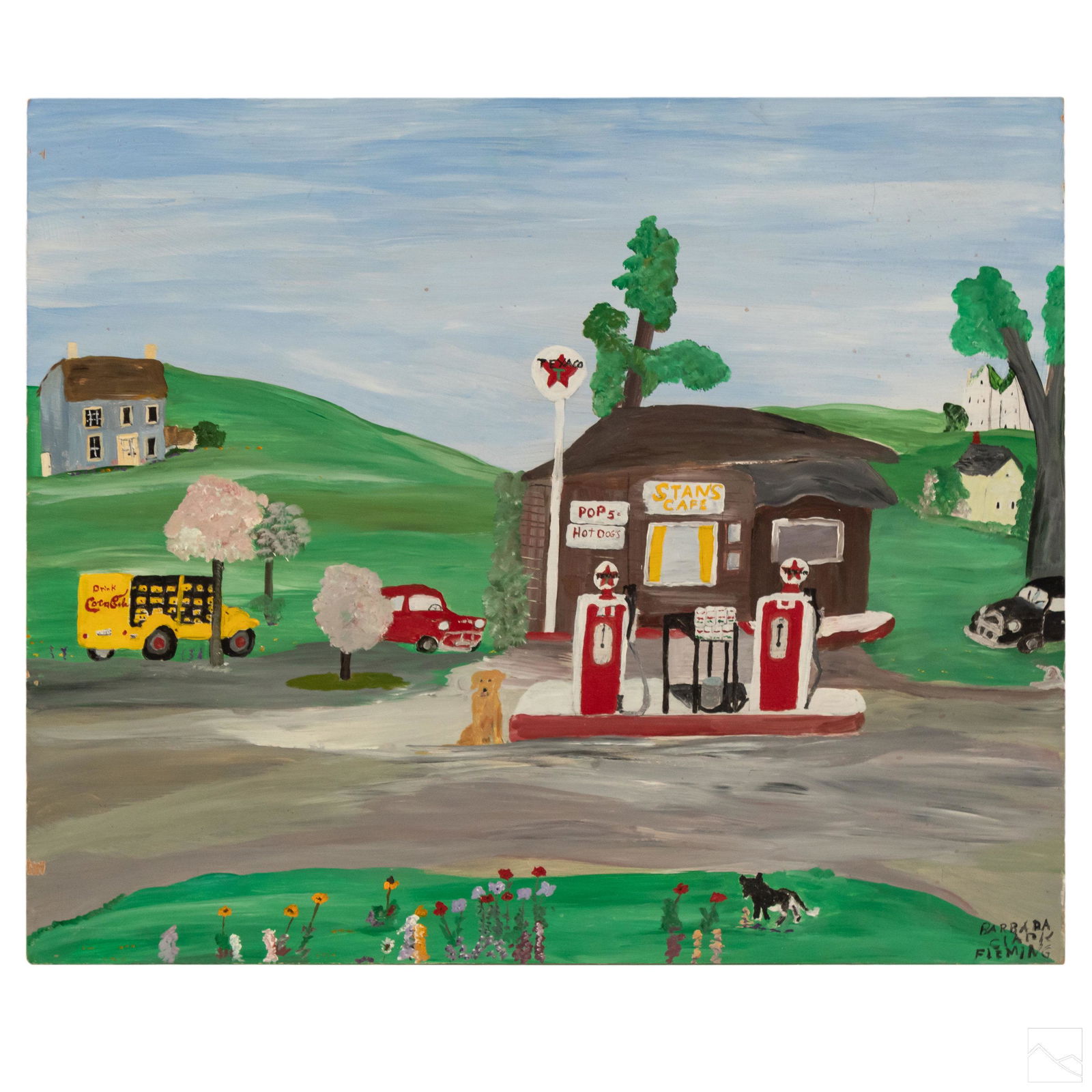 Barbara C Fleming b1939 Canadian Folk Art Painting (1 of 6)