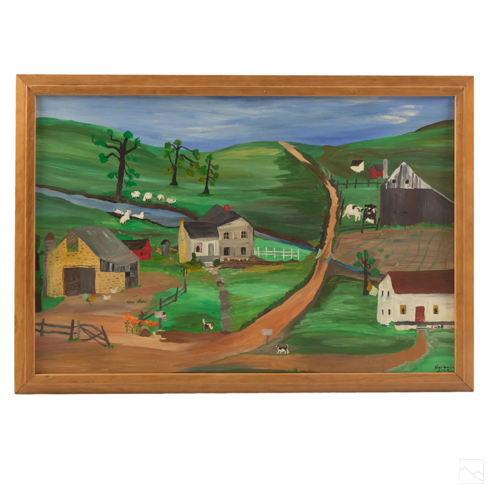 Barbara C Fleming b1939 Canadian Folk Art Painting (1 of 6)