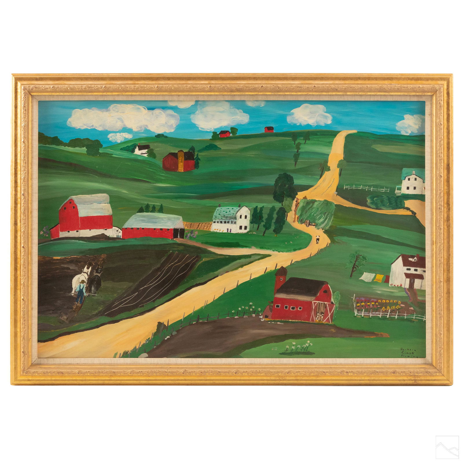 Barbara C Fleming b1939 Canadian Folk Art Painting (1 of 6)
