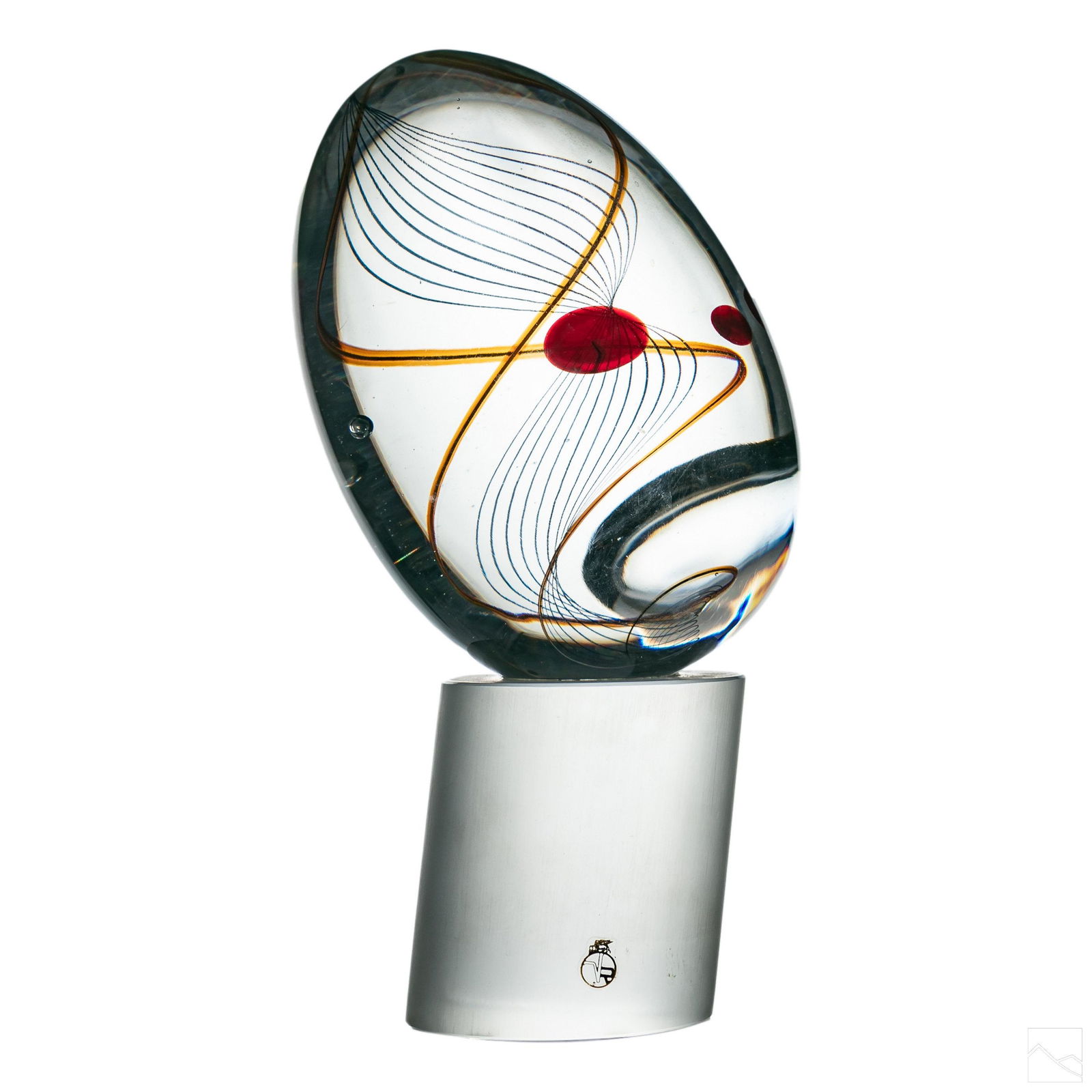 Murano Livio Seguso Modern Art Glass Egg Sculpture (1 of 7)