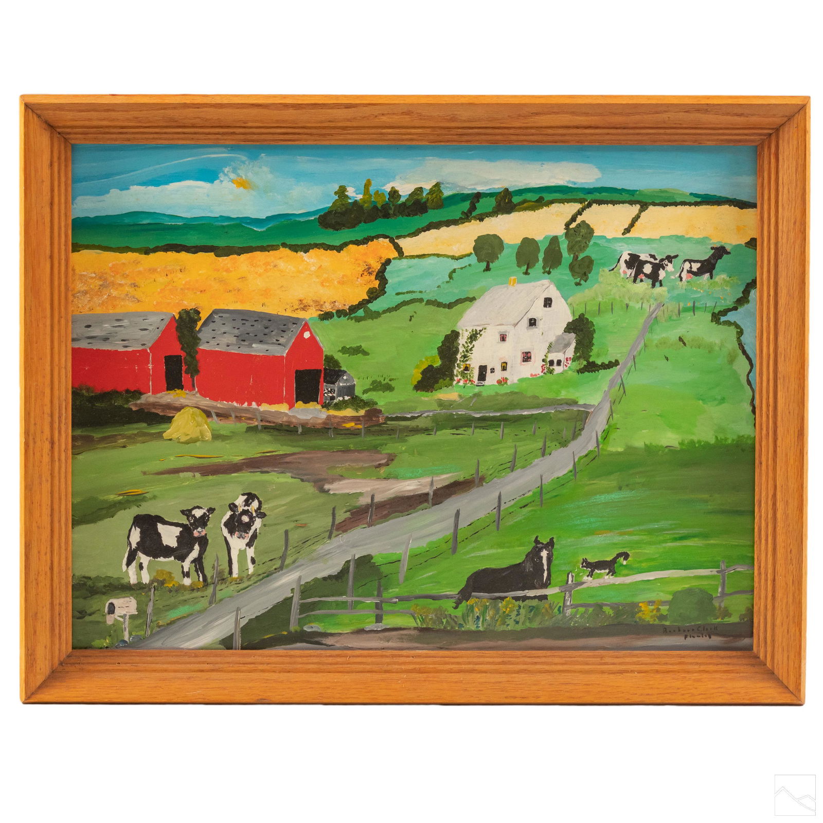Barbara C Fleming b1939 Canadian Folk Art Painting (1 of 6)