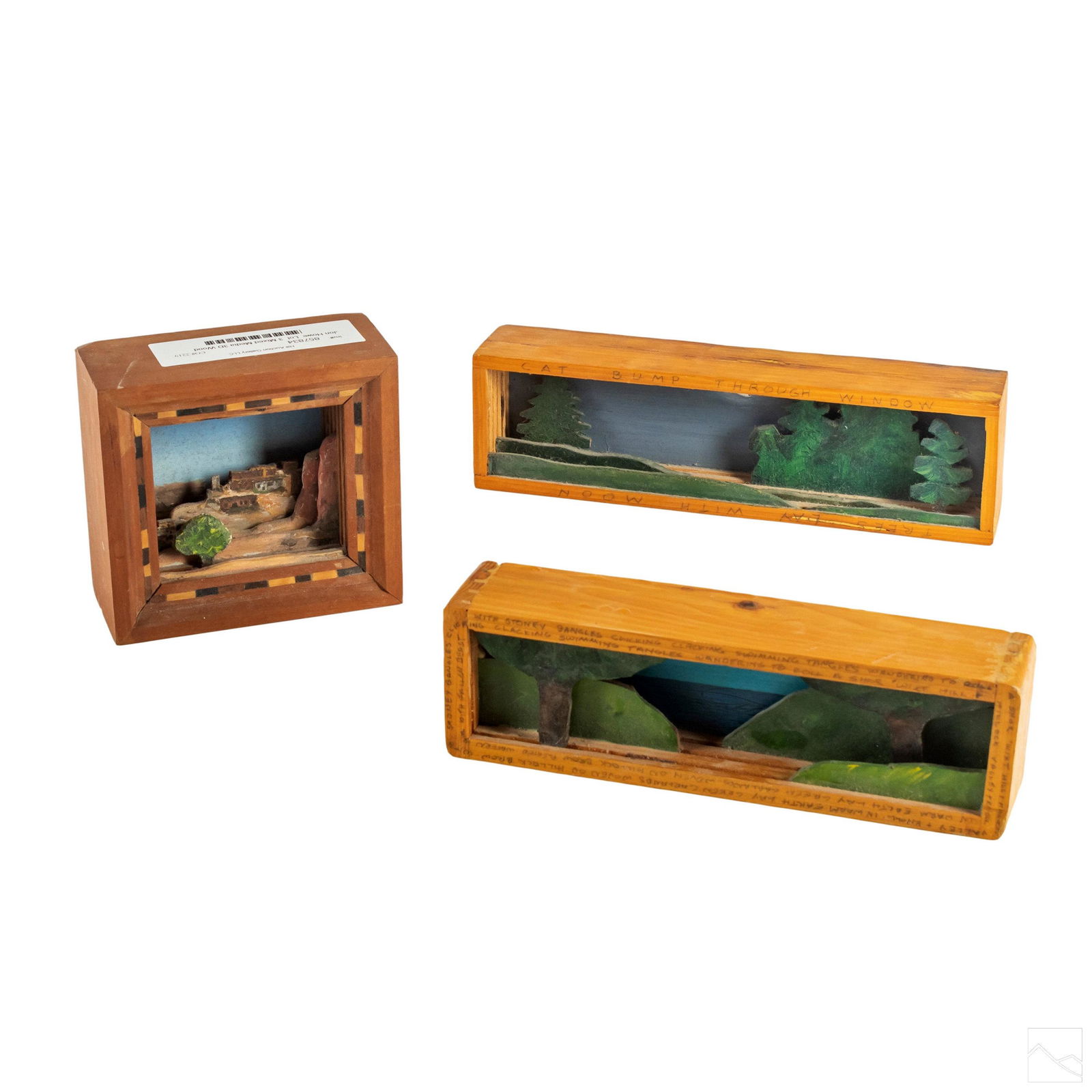 Jon Howe (b.1956) 3-D Wood Landscape Art Carvings (1 of 10)