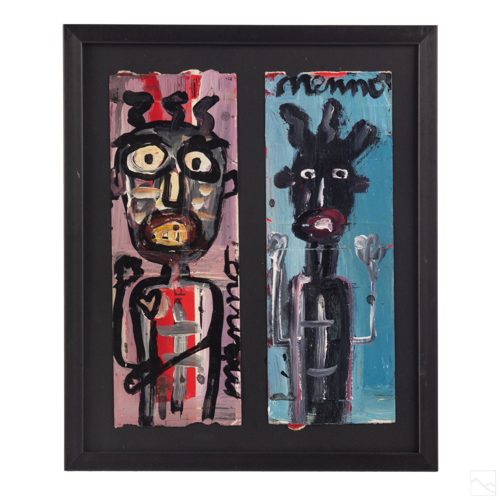 Menno Krant (b.1950) Naive Outsider Art Painting (1 of 5)