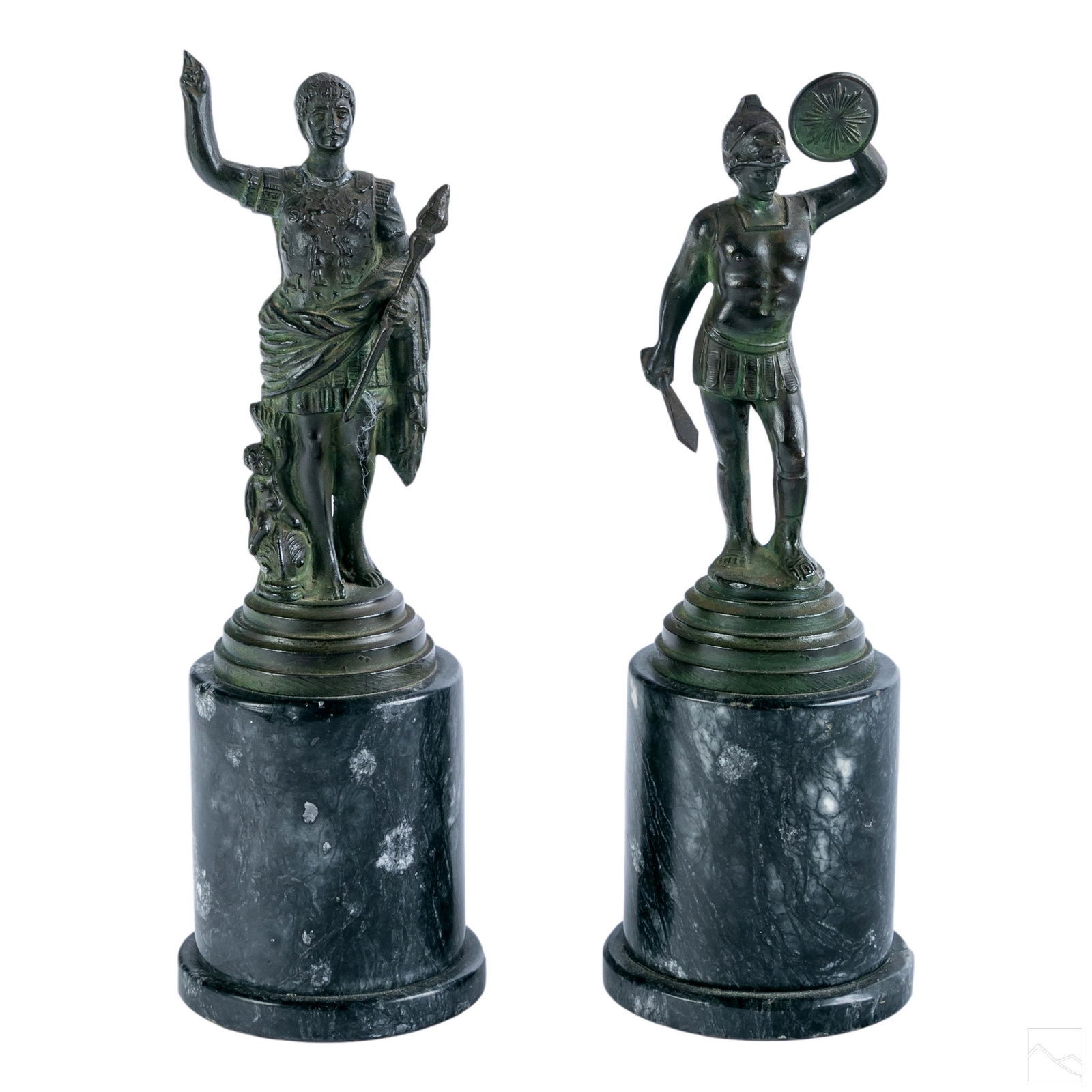 Italian Bronze Roman Emperor & Warrior Sculptures (1 of 8)