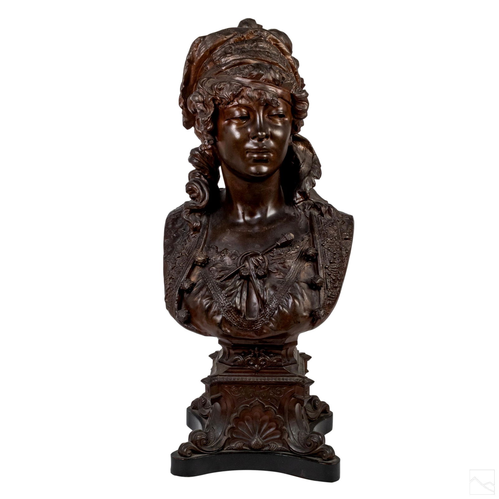 Bronzed Gypsy Girl Sculpture, after Henri Weisse (1 of 5)