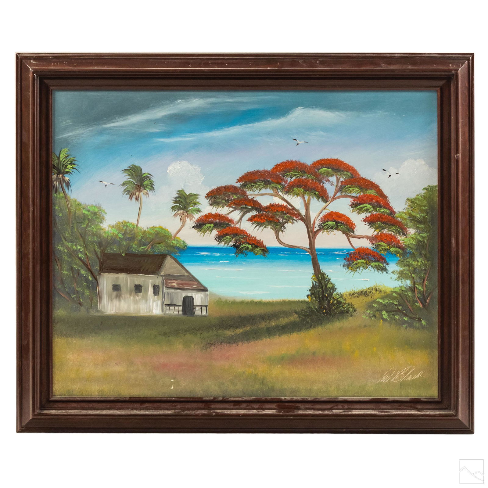 Al Blood Black (b1947) Florida Highwaymen Painting (1 of 5)