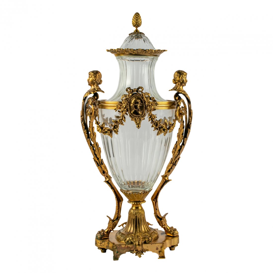 Baccarat French Dore Bronze and Crystal Urn (1 of 10)