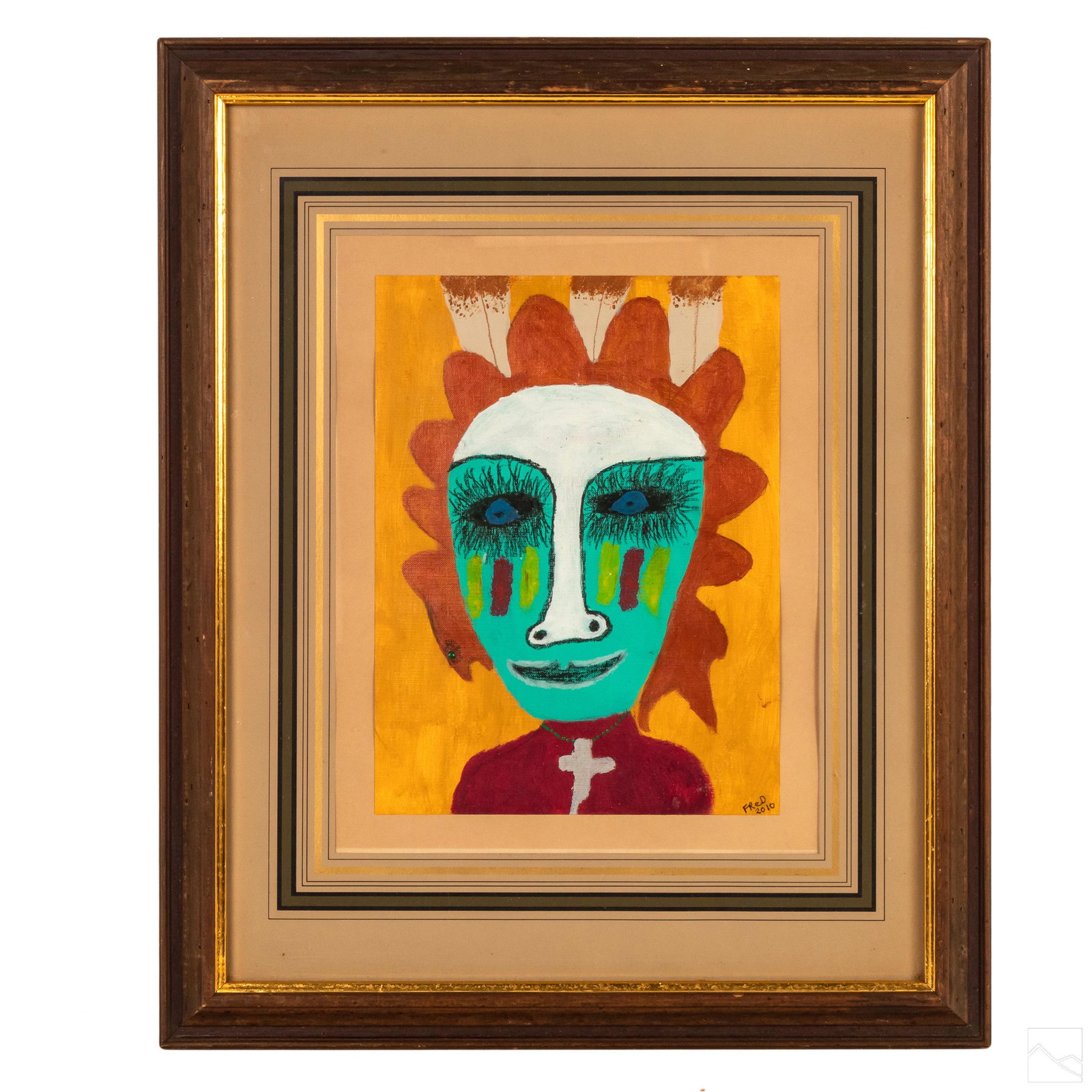 Billy Fred Hellams (1955-2019) Folk Art Painting (1 of 5)