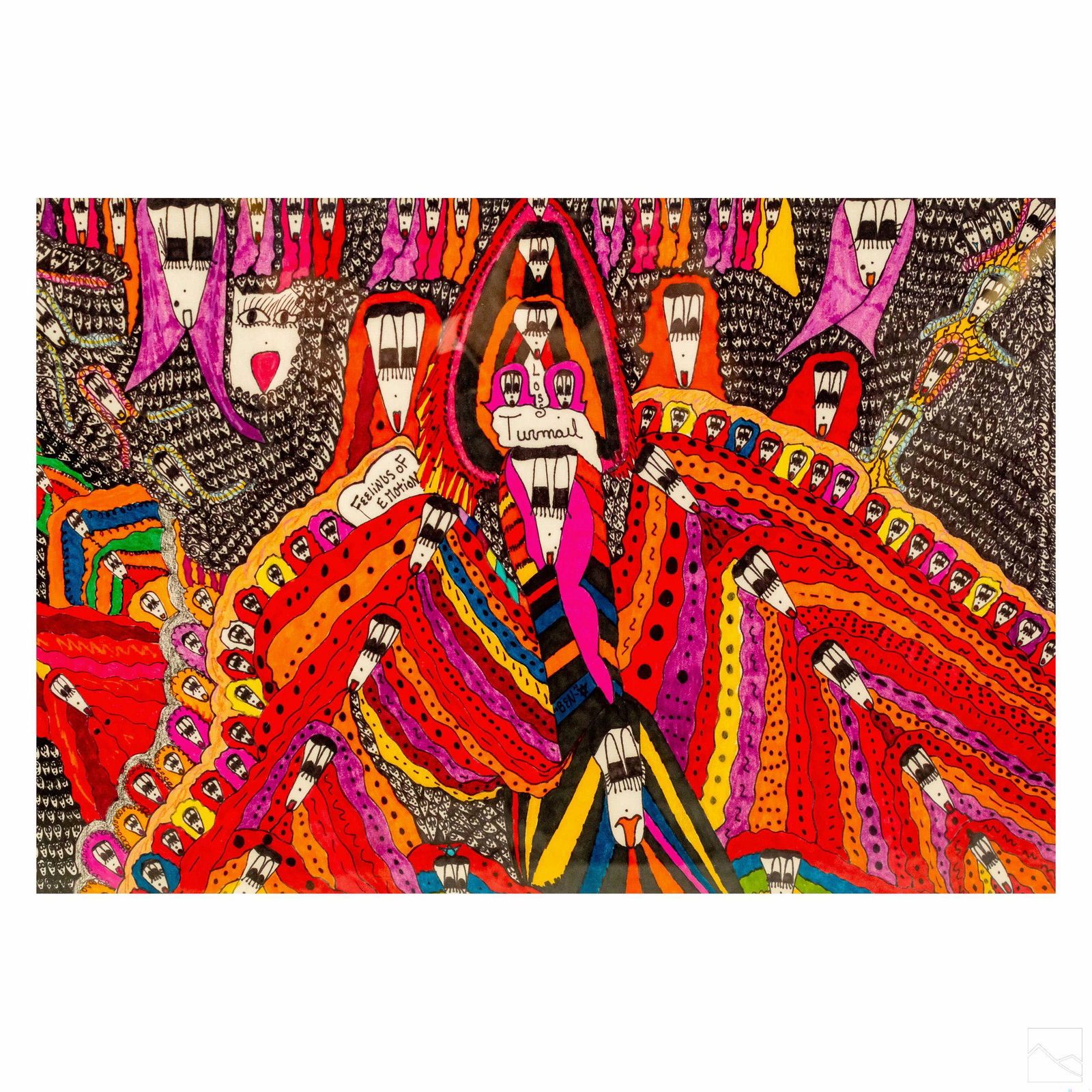 Jamie Nathenson (b.1955) Naive Modern Art Painting (1 of 6)