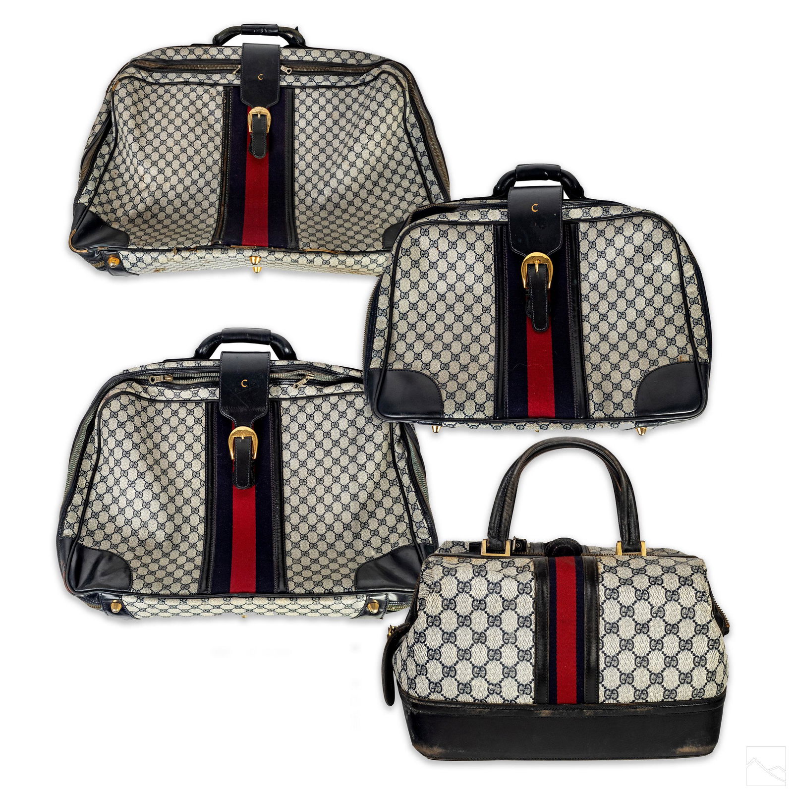 Gucci Monogram GG Canvas Travel Luggage Bag 4p SET (1 of 8)