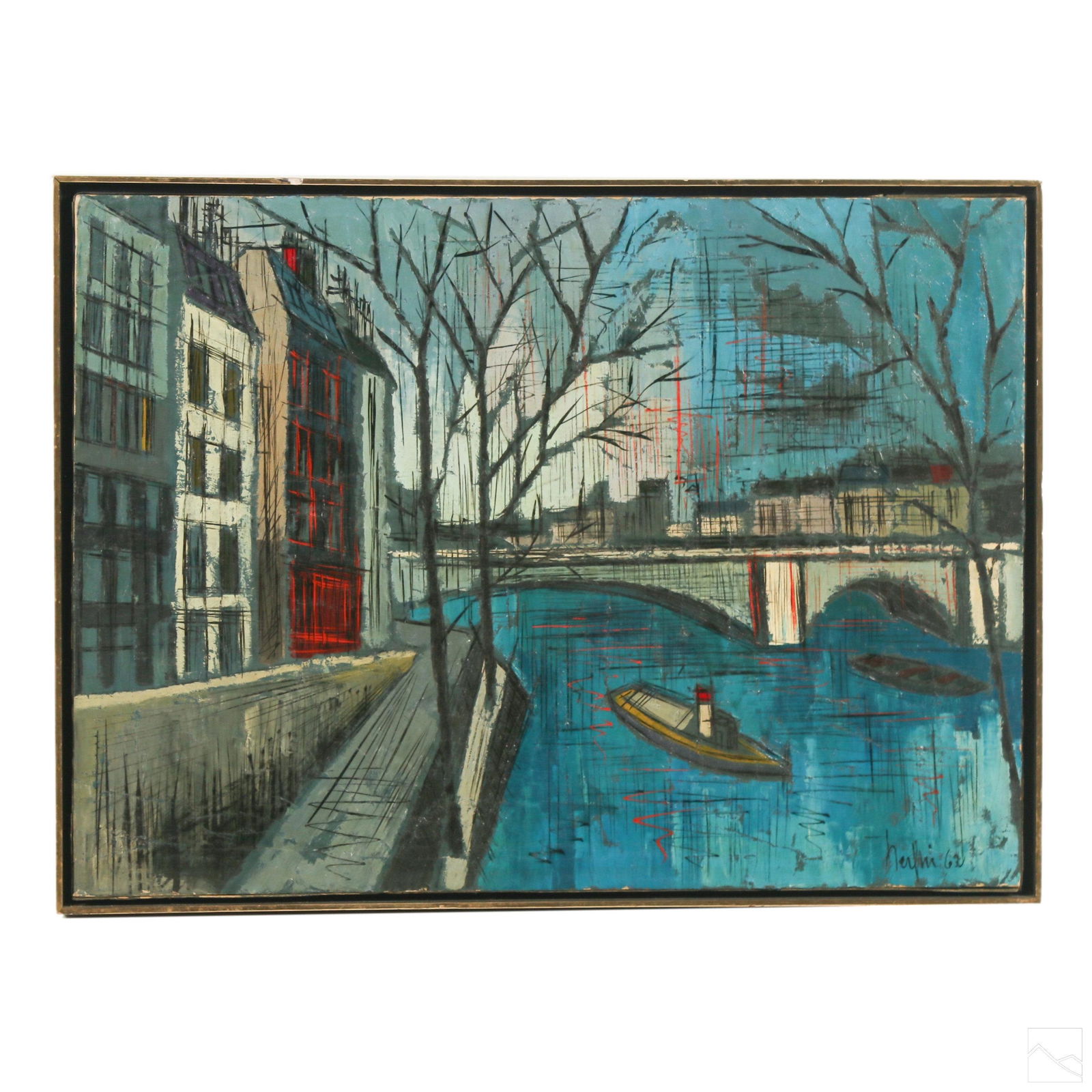 Jean Nerfin b.1922 Paris School Landscape Painting (1 of 5)