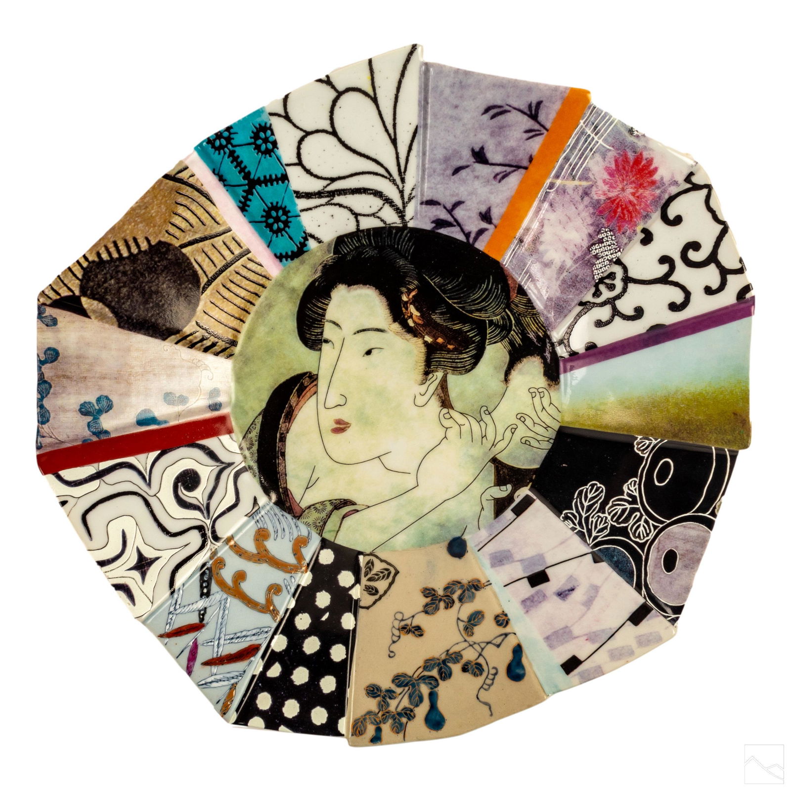 Fabienne Jouvin Paris Polychrome Porcelain Charger (1 of 5)