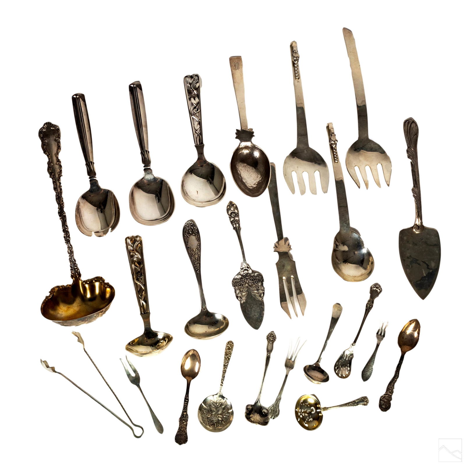 Sterling Silver Server Flatware Group 1740 grams (1 of 6)