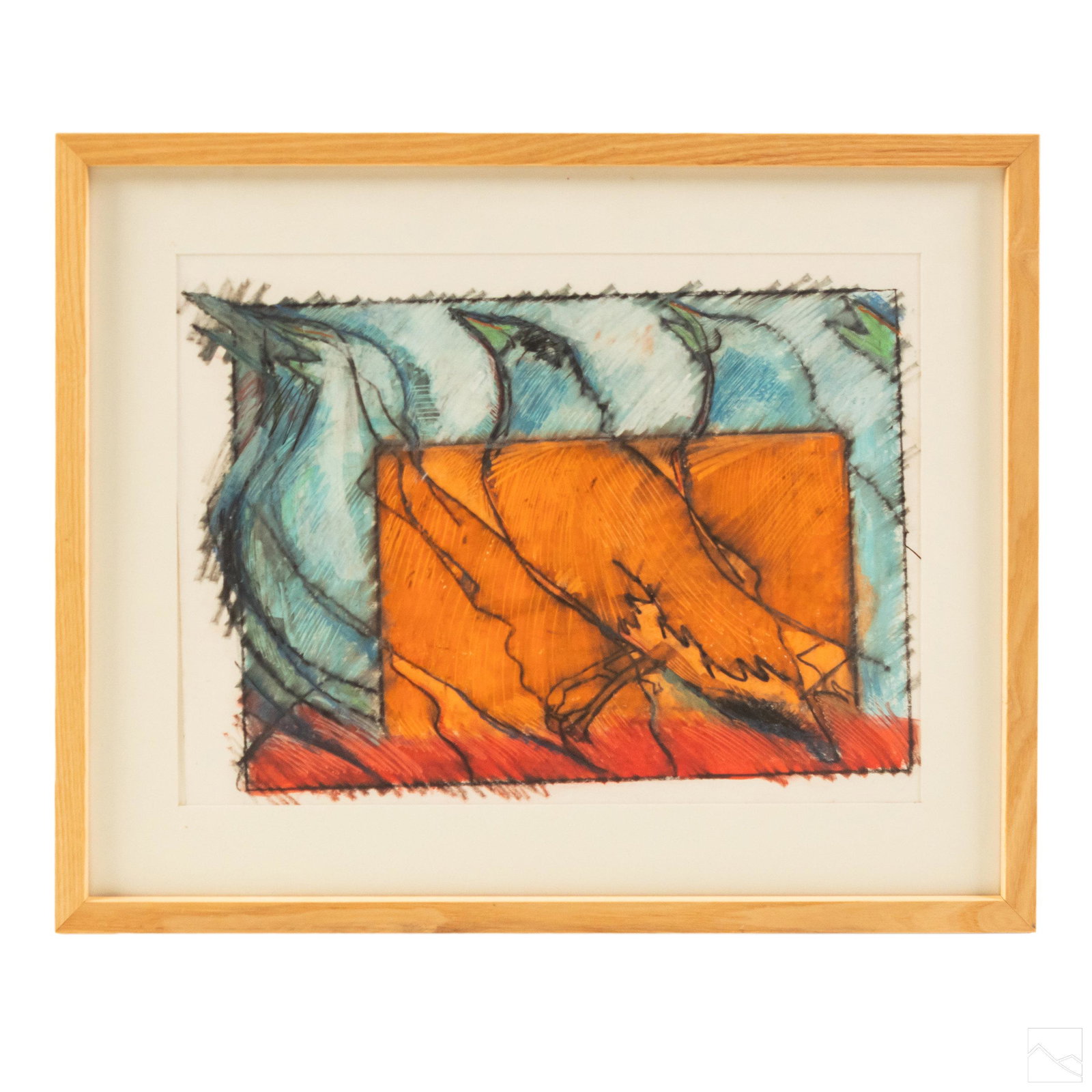 Scott Hartley Abstract Expressionist Birds Drawing (1 of 5)