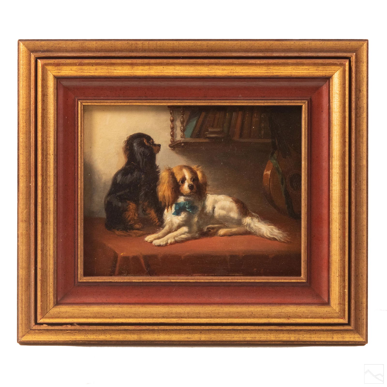 Conrad Cunaeus 1828-1895 Spaniel Portrait Painting (1 of 4)