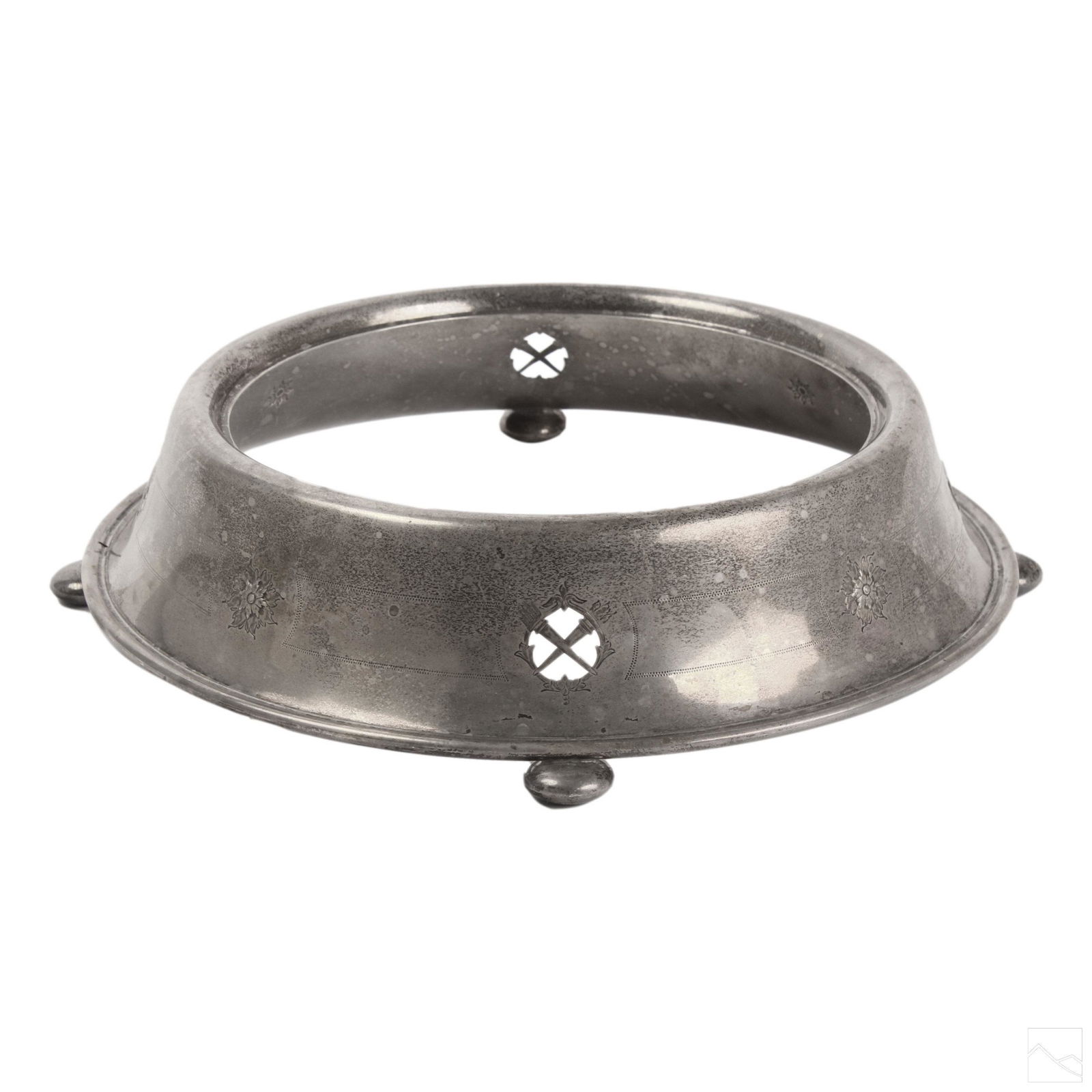 J. Wagner Sterling Silver Footed Bowl Stand 486g (1 of 5)