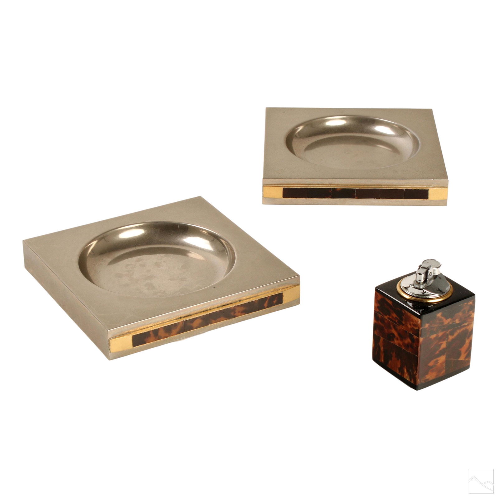 Mid Century Modern Italian Ashtrays with Lighter (1 of 5)