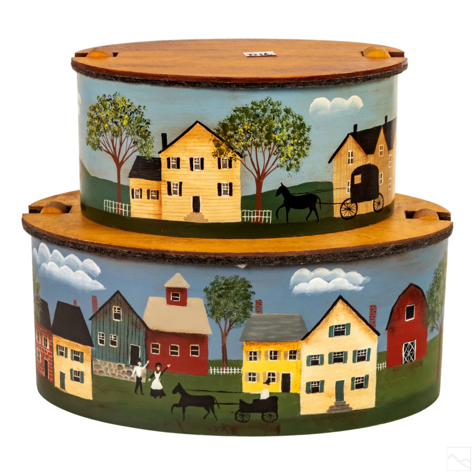 Pennsylvania Dutch Polychrome Wood Nesting Boxes (1 of 4)